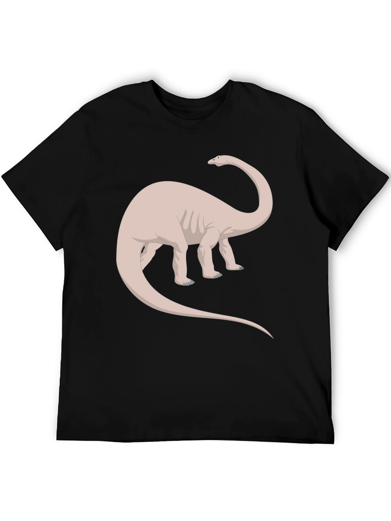Dino Graphic Tee - Black Cotton T-Shirt