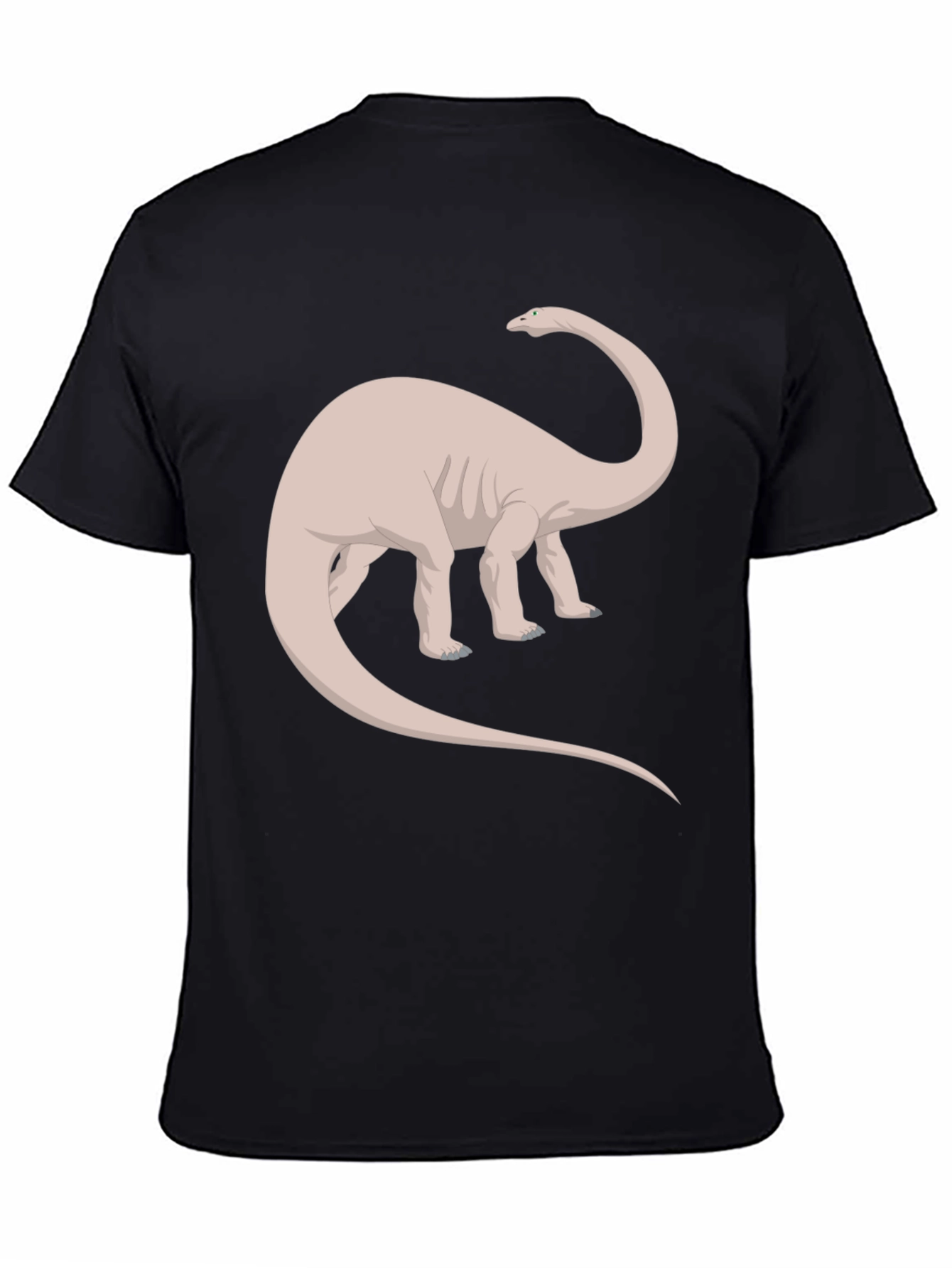 Dino Graphic Tee - Black Cotton T-Shirt