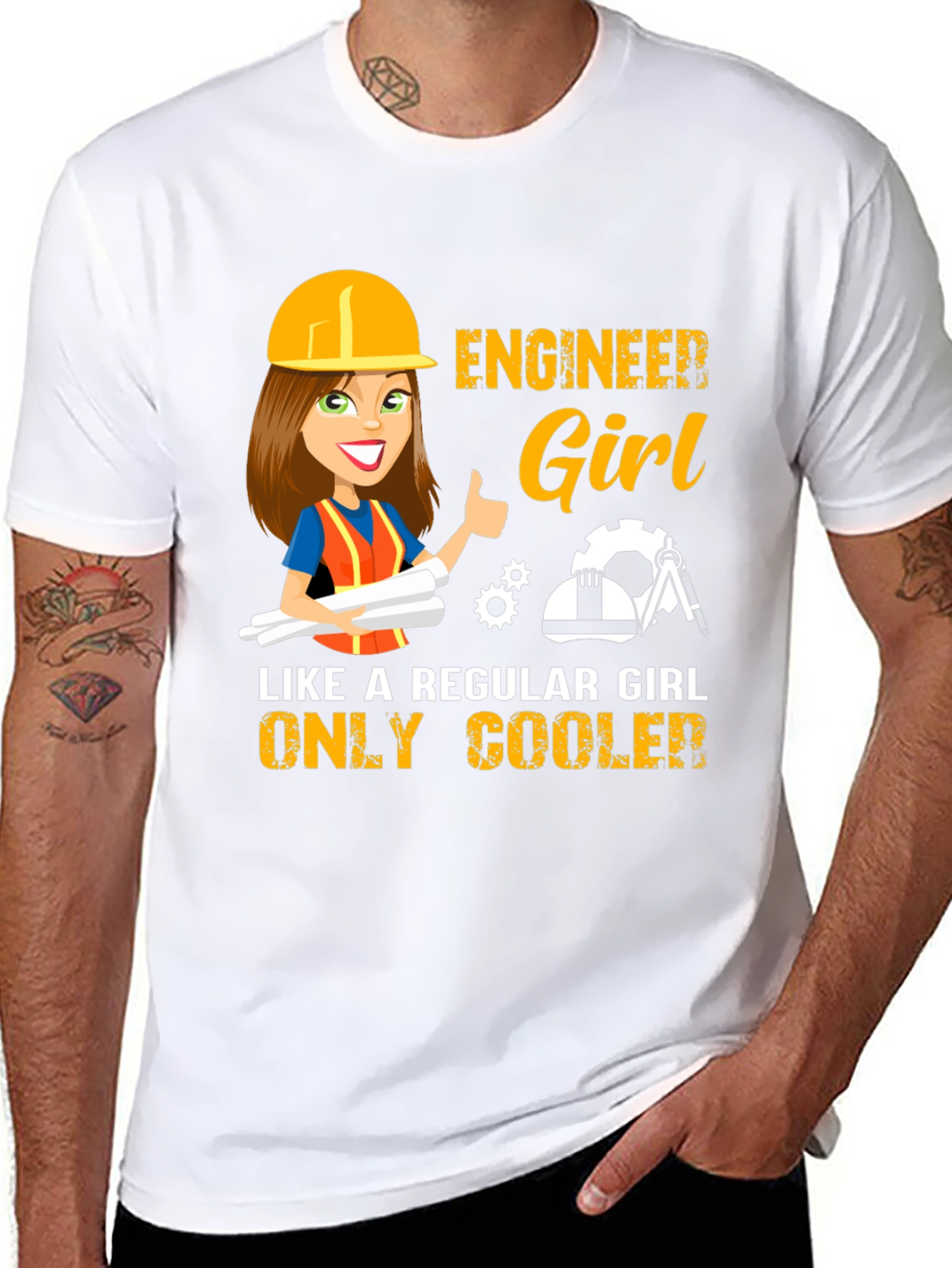 Engineer Girl T-Shirt: Cool & Unique Design