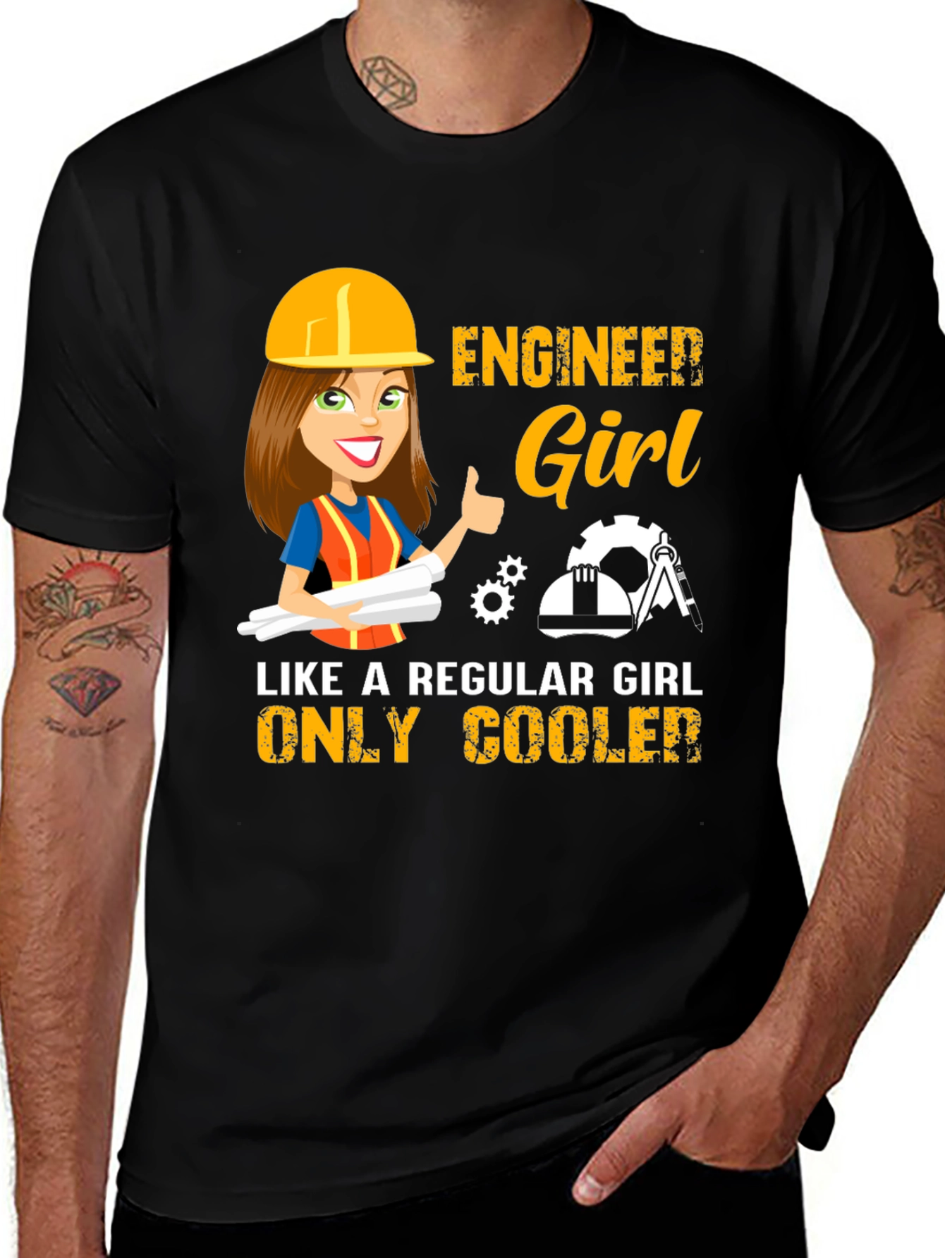 Engineer Girl T-Shirt: Cool & Unique Design