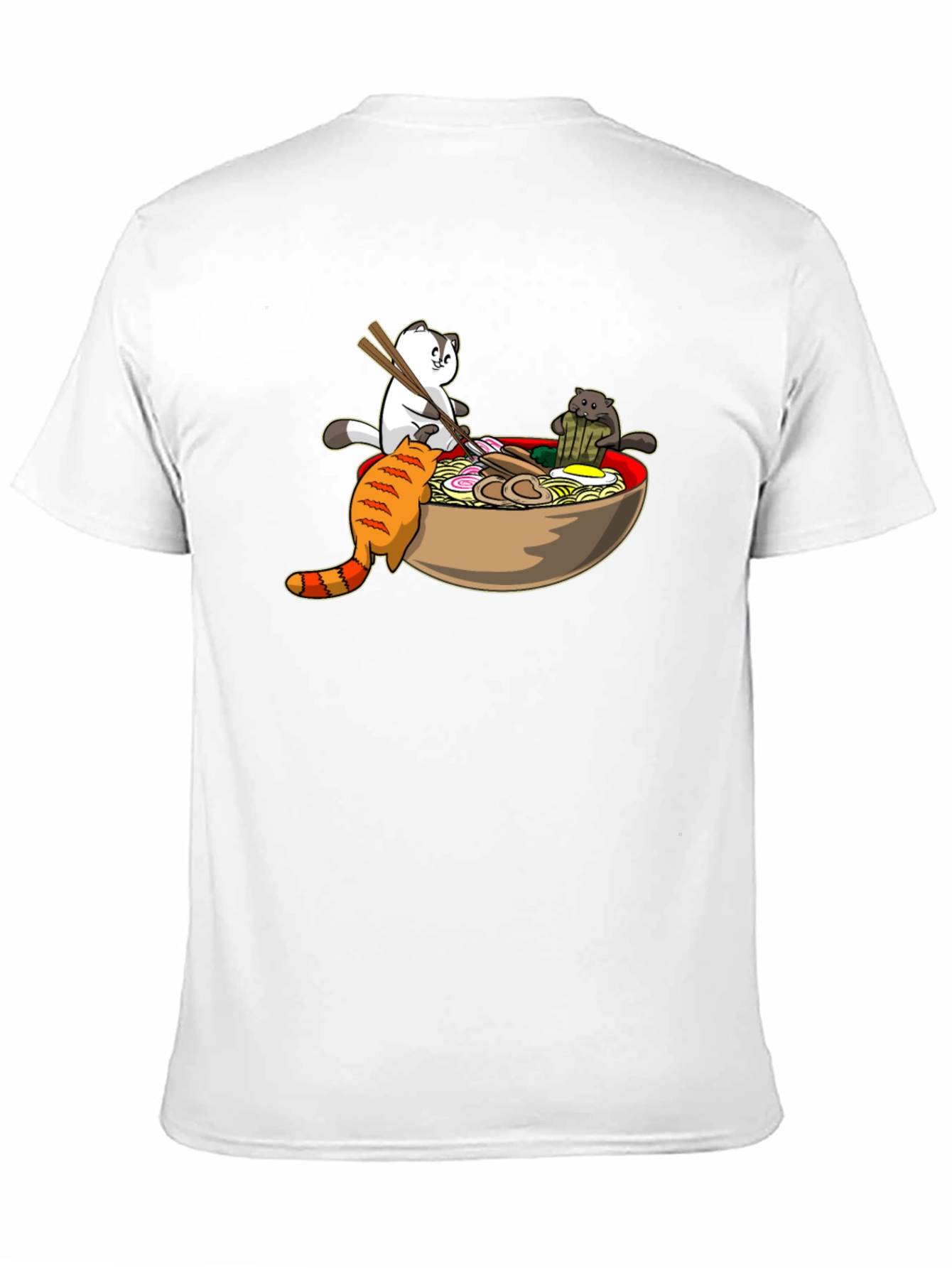 Ramen Cats Black T-Shirt - Unique Graphic Tee