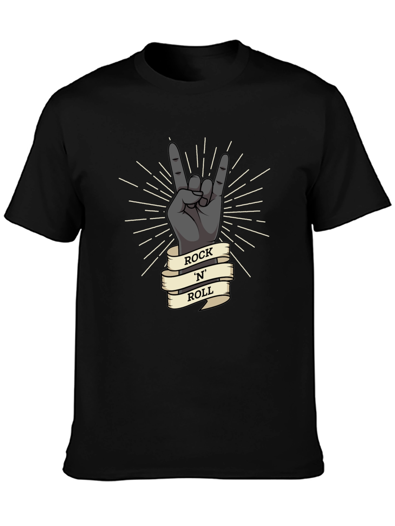 Rock N Roll Hand Gesture Graphic Tee
