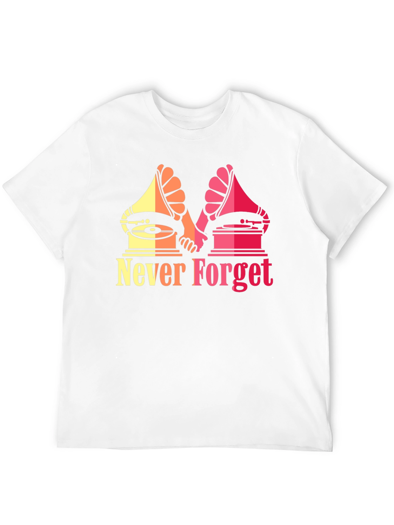 Retro Music Never Forget Graphic T-Shirt