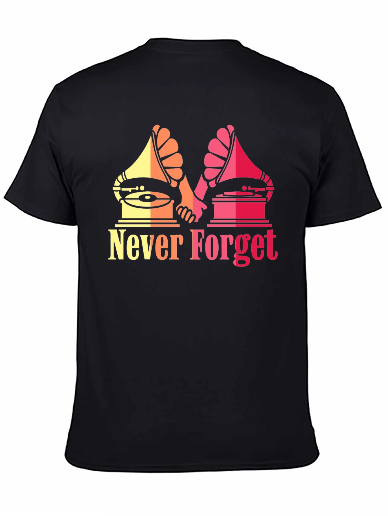 Retro Music Never Forget Graphic T-Shirt