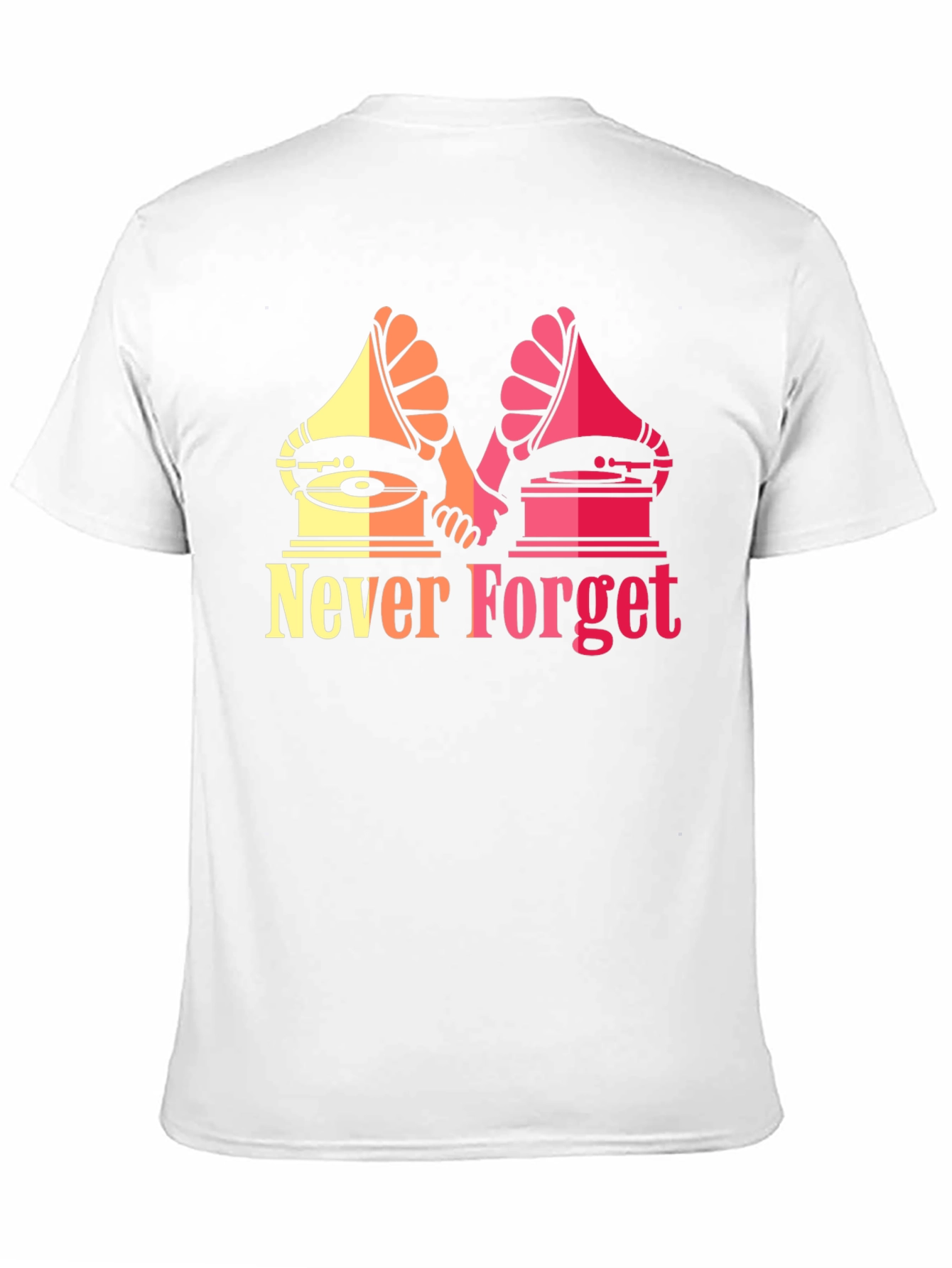 Retro Music Never Forget Graphic T-Shirt