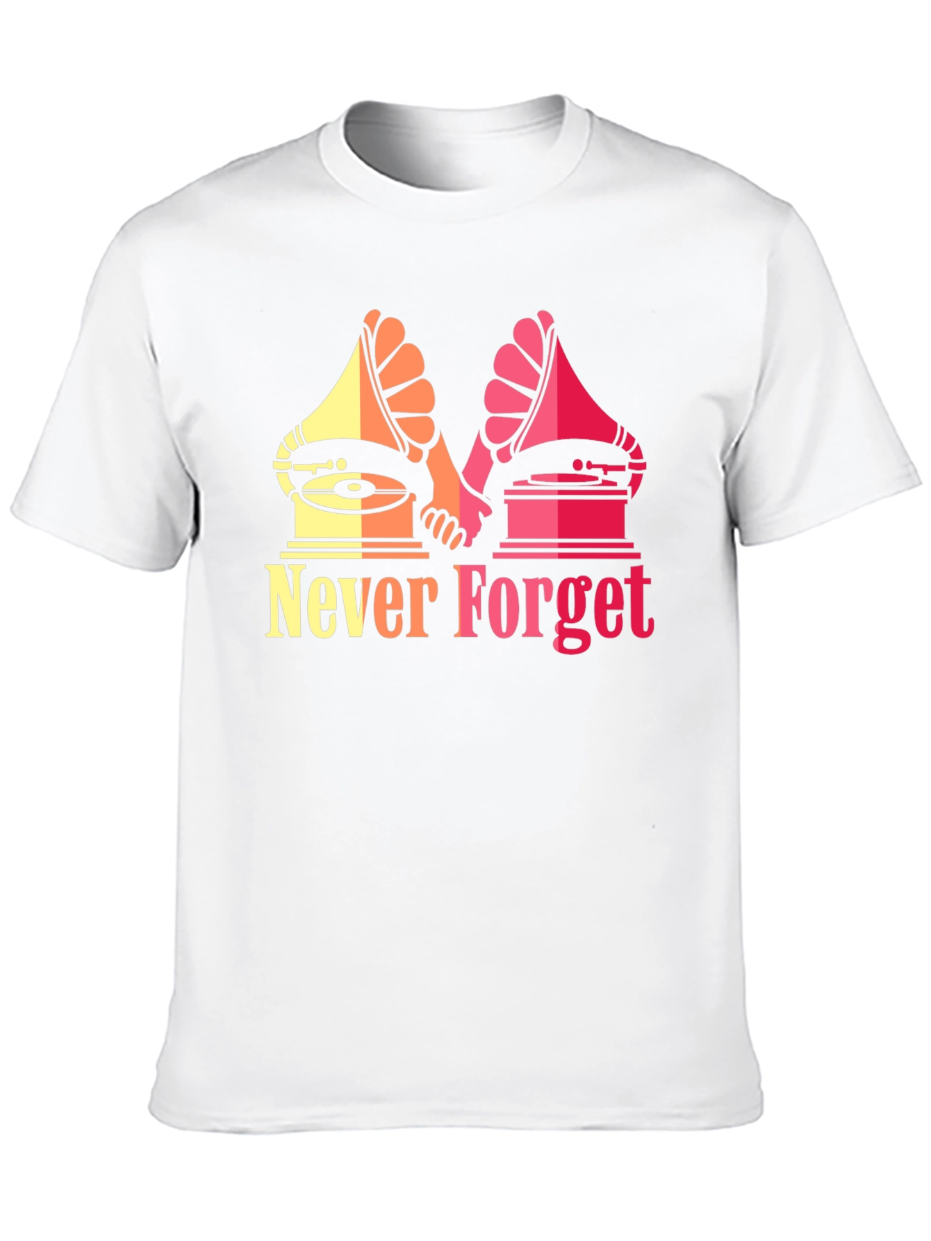 Retro Music Never Forget Graphic T-Shirt