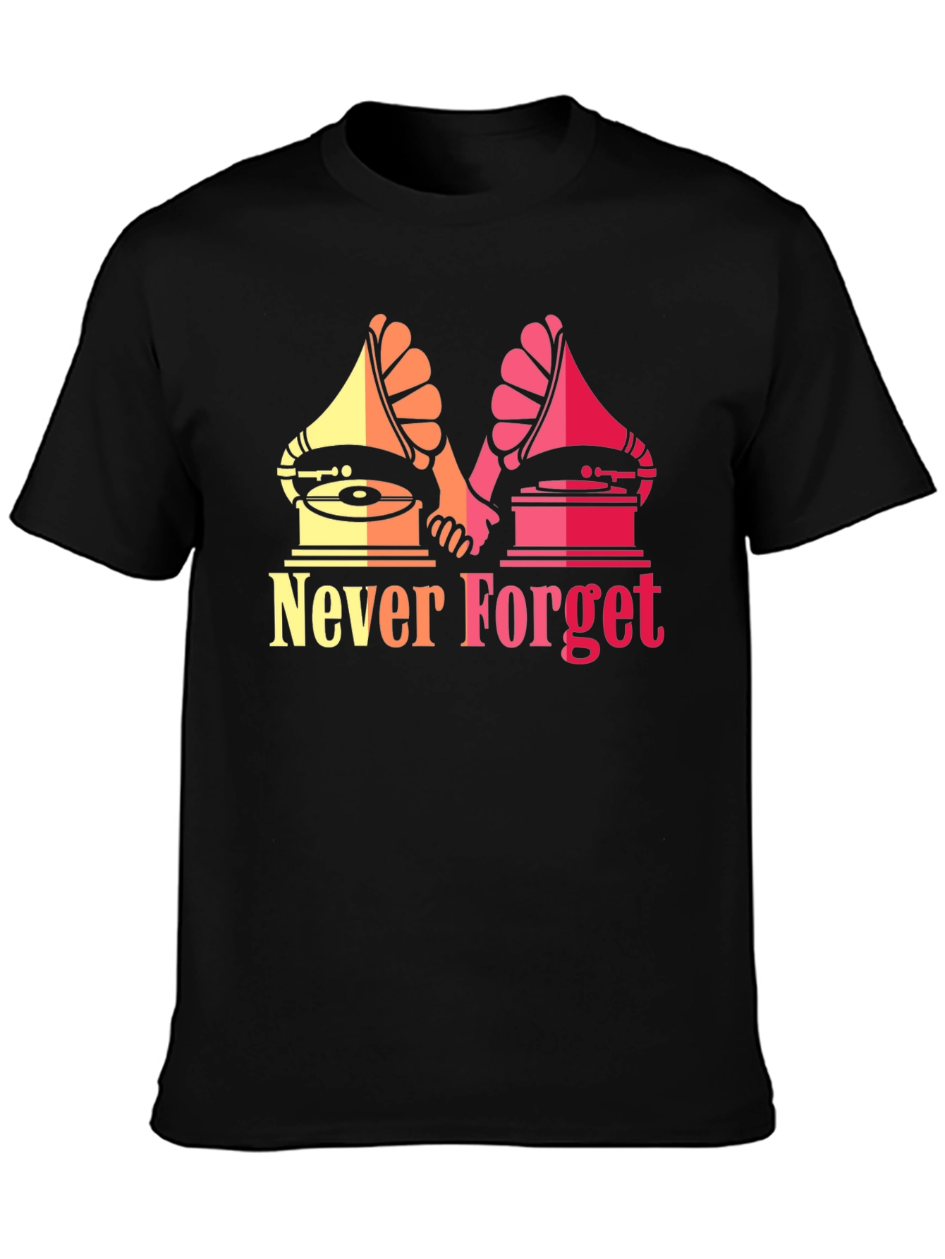 Retro Music Never Forget Graphic T-Shirt