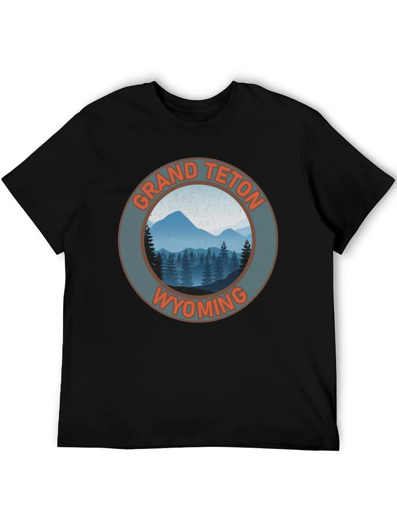 Grand Teton Wyoming Black T-Shirt