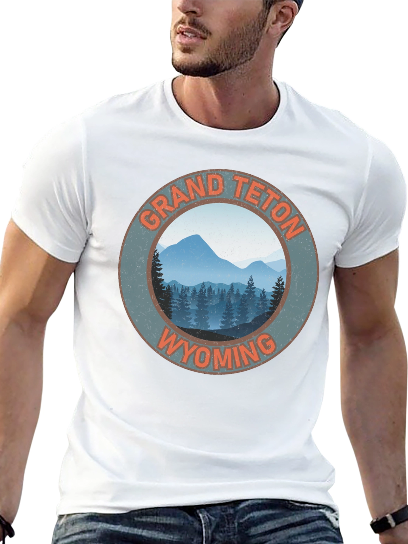 Grand Teton Wyoming Black T-Shirt