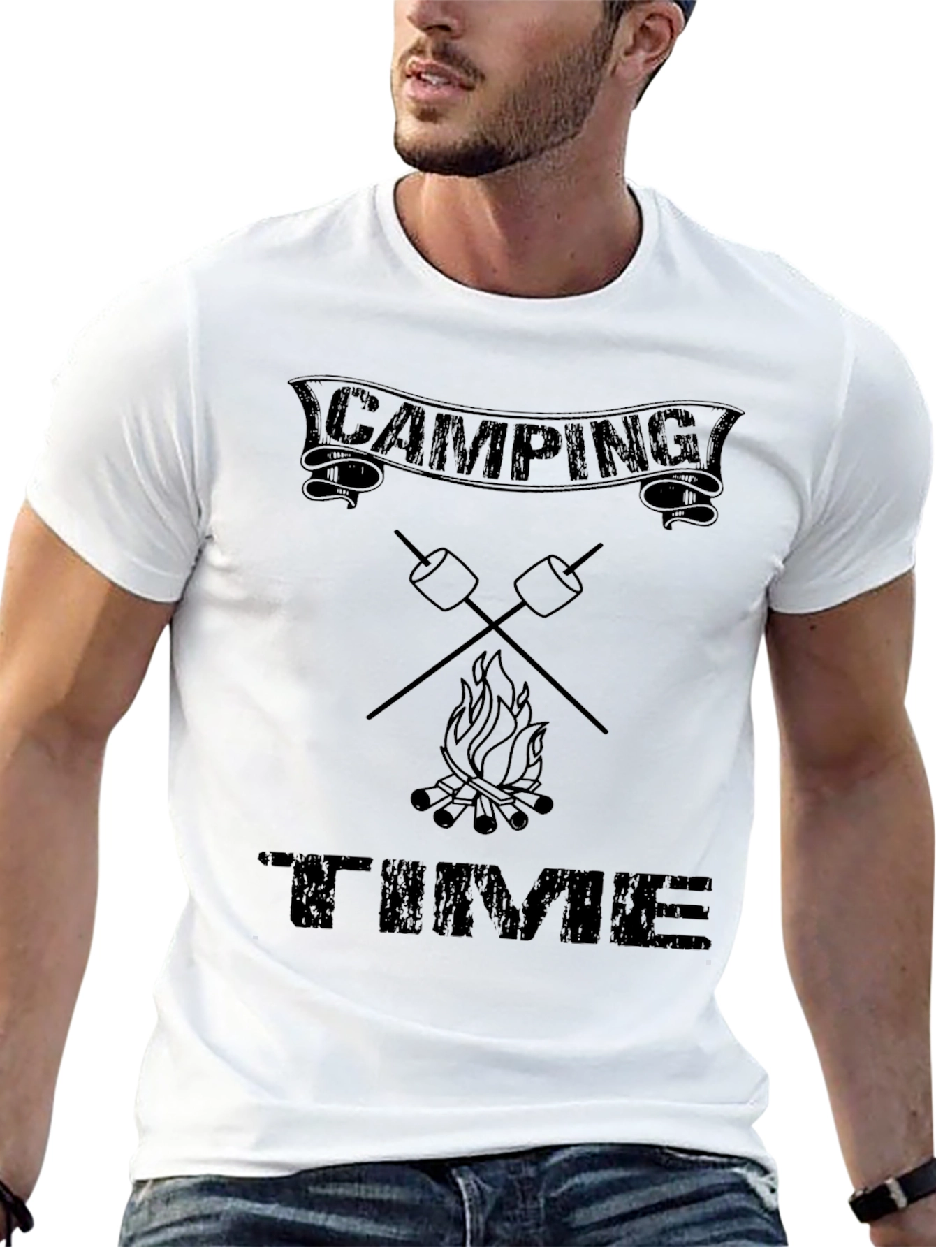 Camping Time Graphic Tee - Black