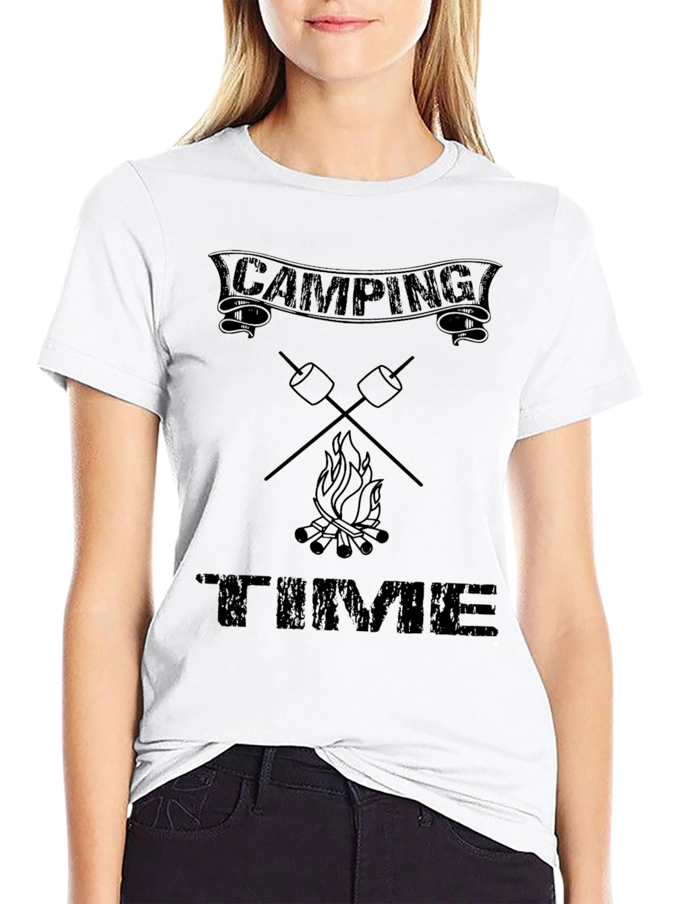 Camping Time Graphic Tee - Black
