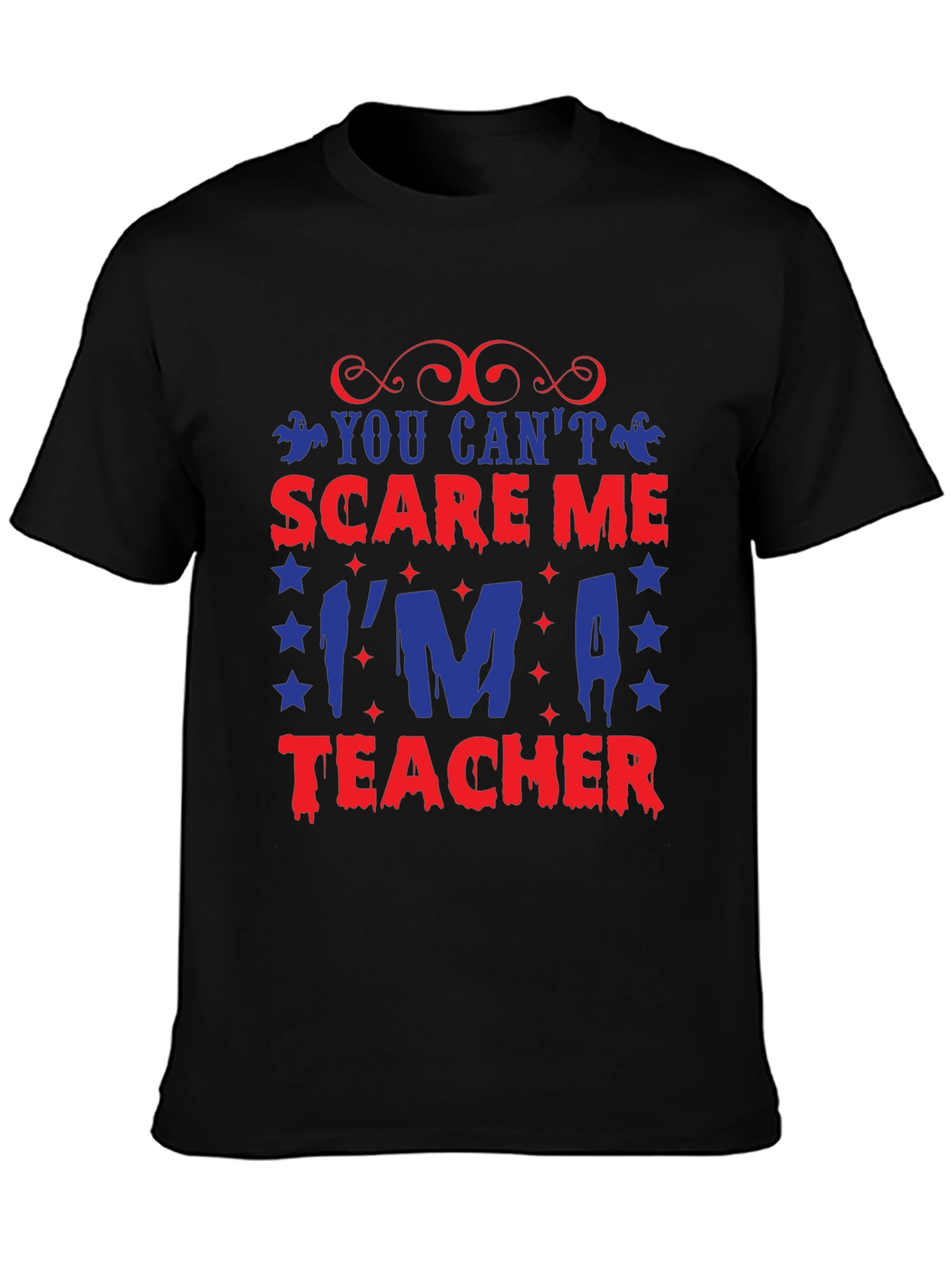 Scare Me Teacher Graphic Tee - Halloween T-Shirt