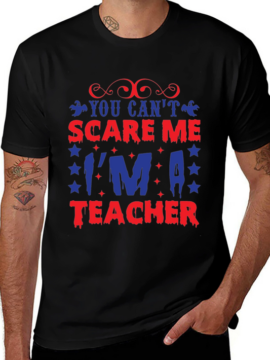 Scare Me Teacher Graphic Tee - Halloween T-Shirt