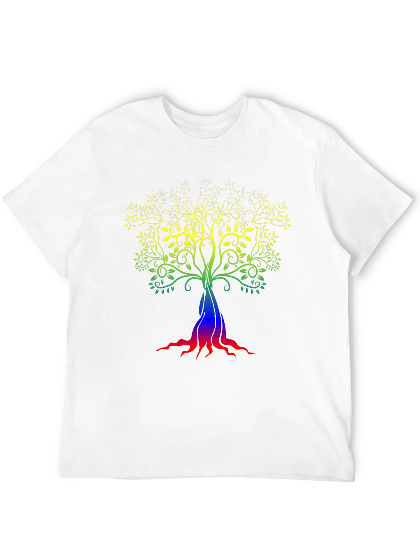 Rainbow Tree of Life Black T-Shirt