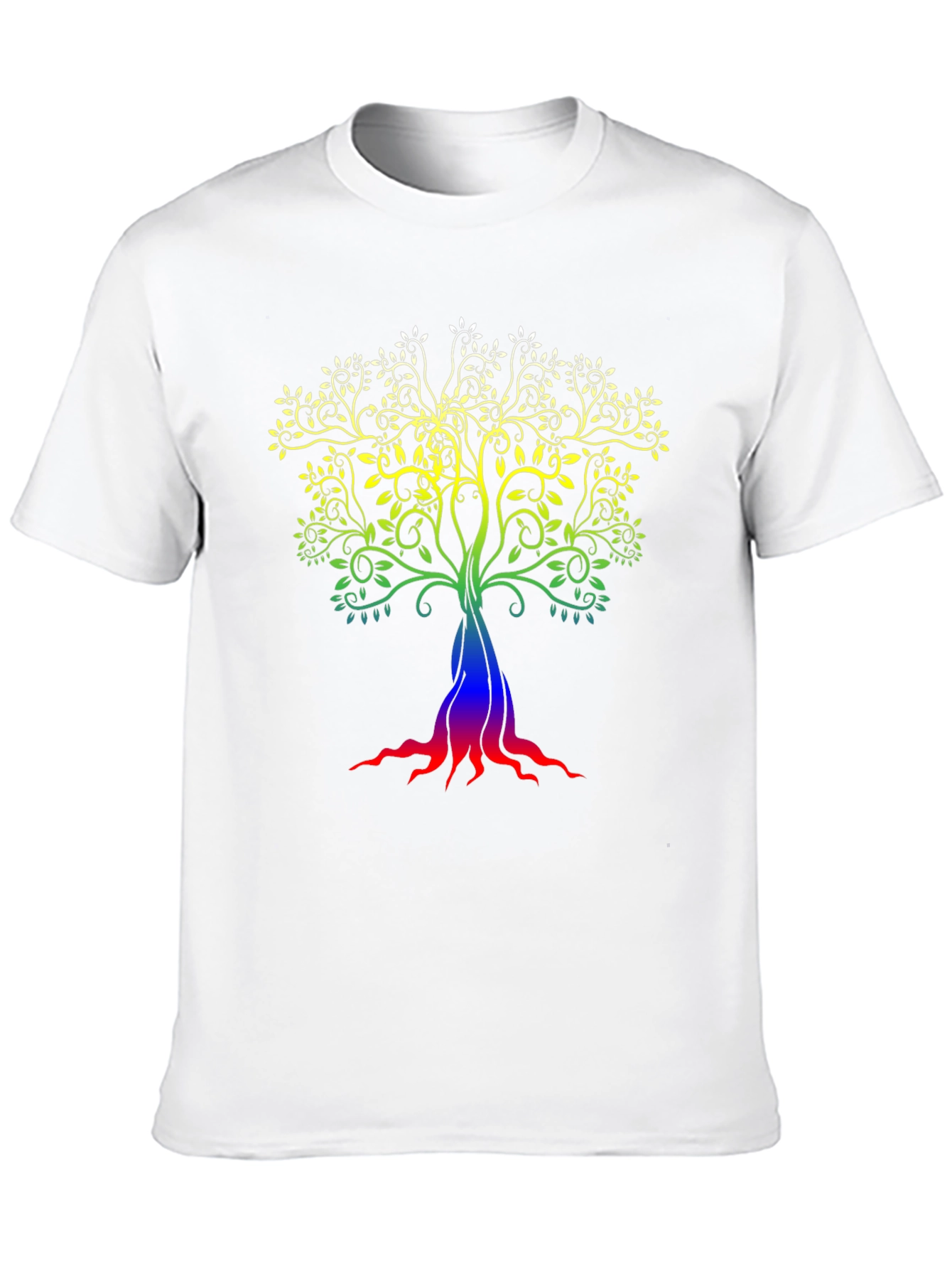 Rainbow Tree of Life Black T-Shirt
