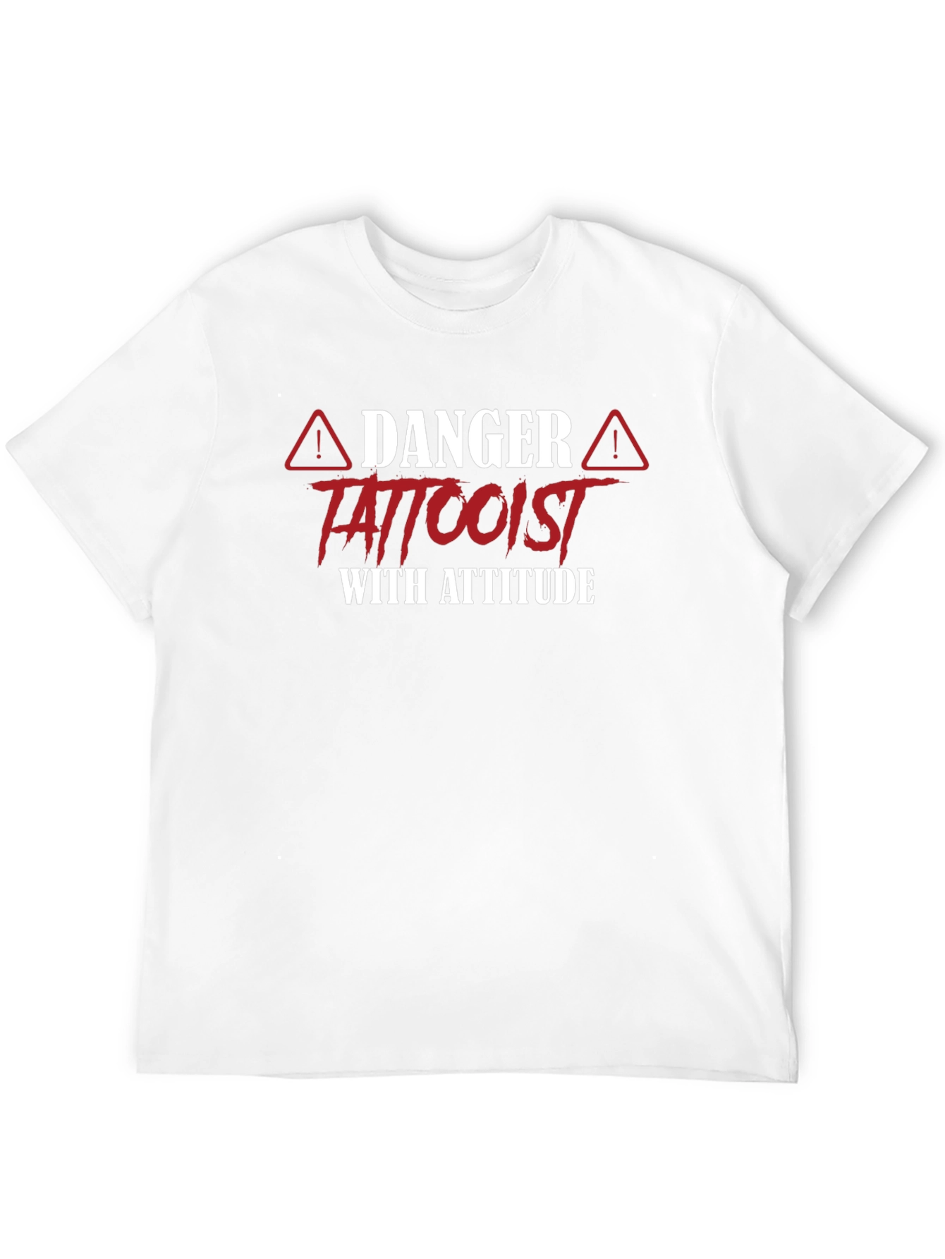 Danger Tattooist With Attitude Black T-Shirt