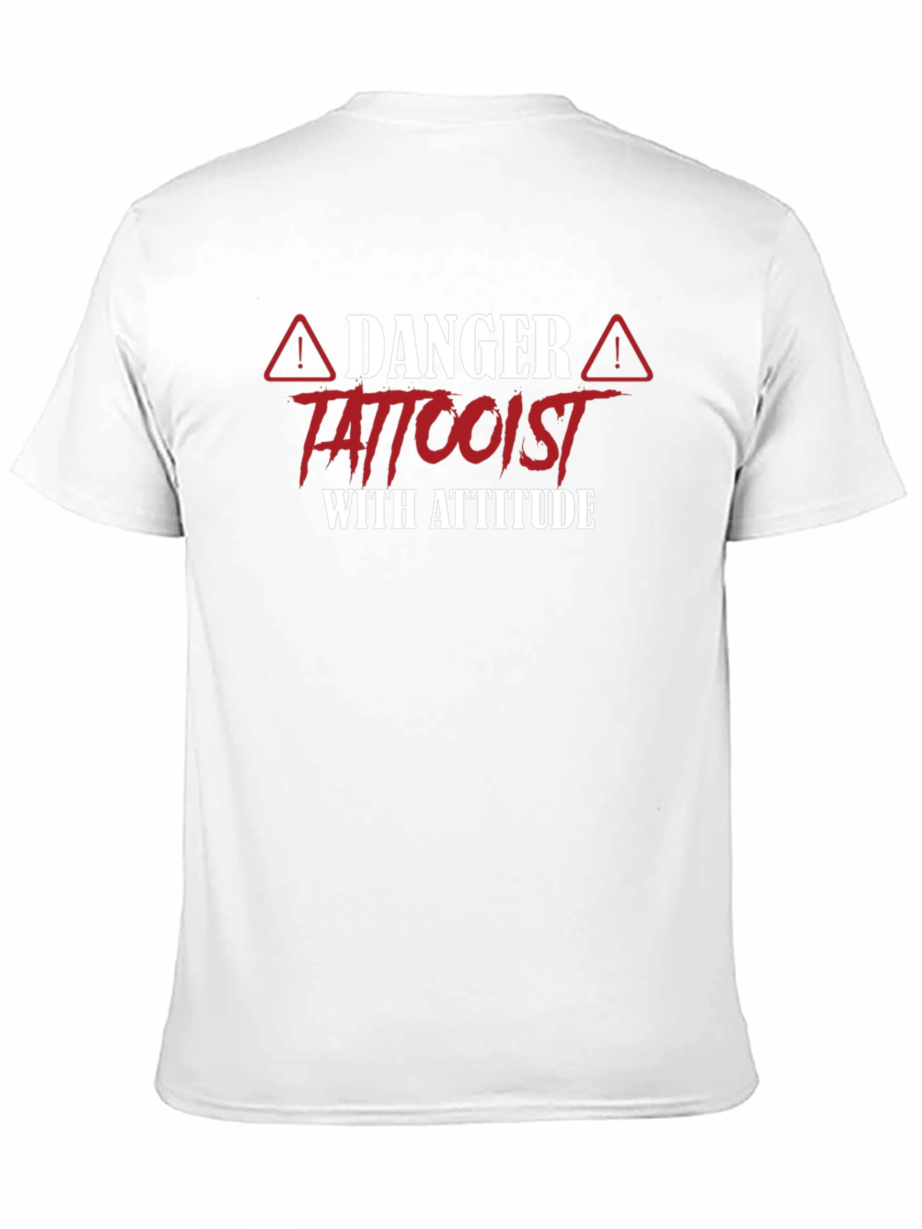 Danger Tattooist With Attitude Black T-Shirt