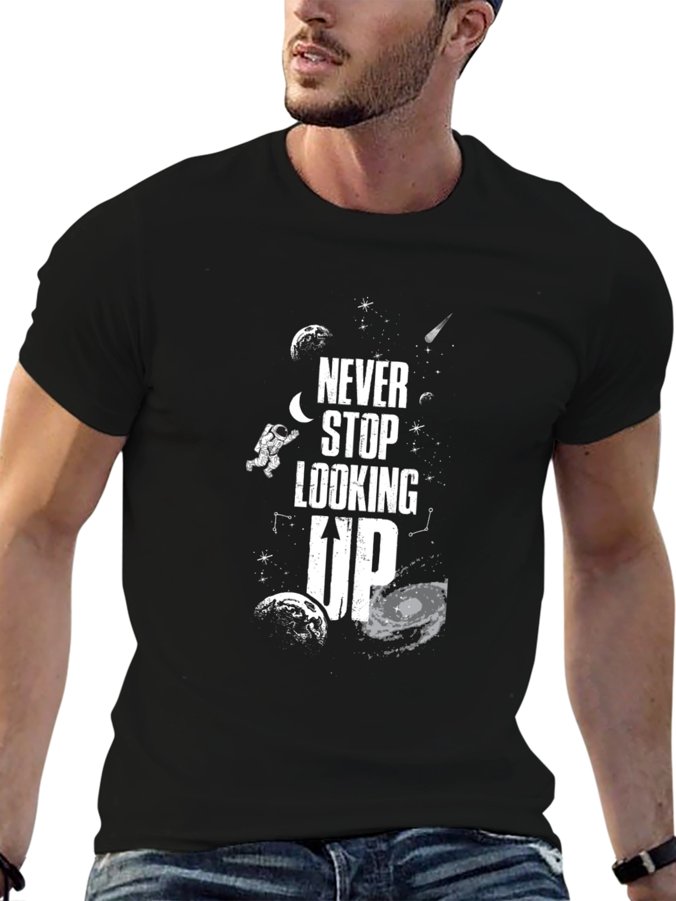 Never Stop Looking Up Graphic Tee