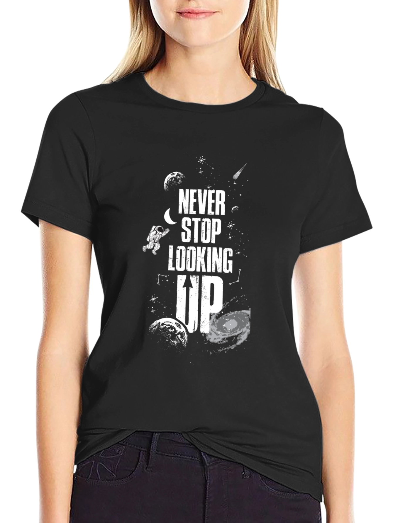 Never Stop Looking Up Graphic Tee