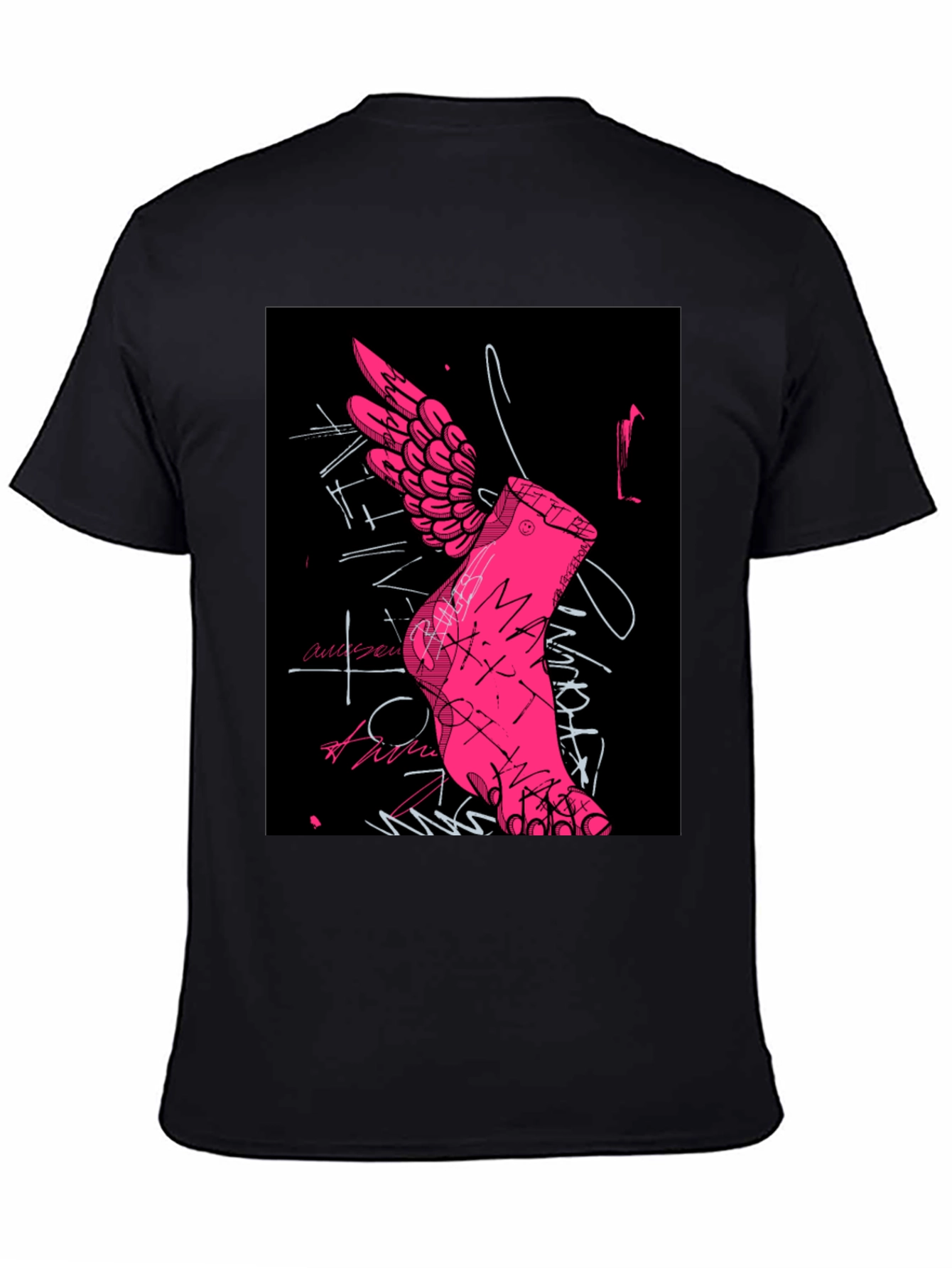 Winged Foot Graphic Tee - Unique Design