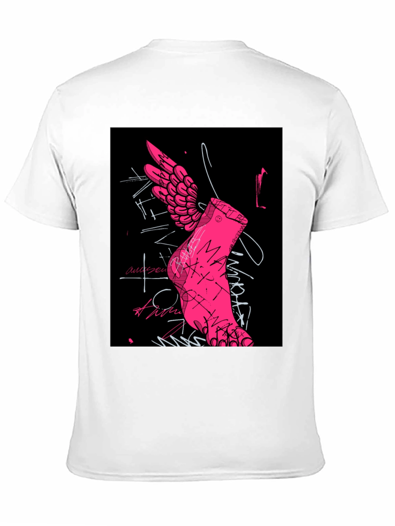 Winged Foot Graphic Tee - Unique Design