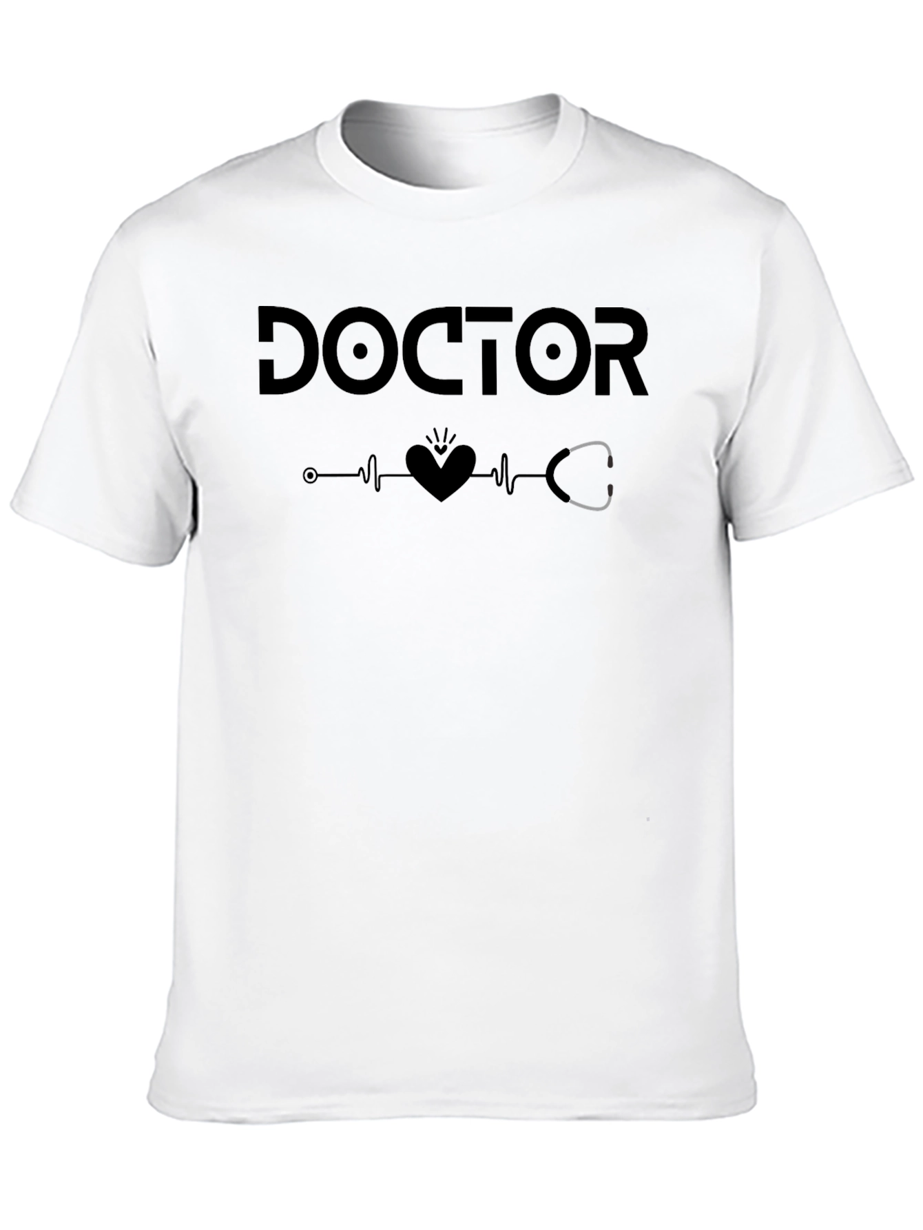 Doctor Heartbeat Stethoscope Graphic Tee
