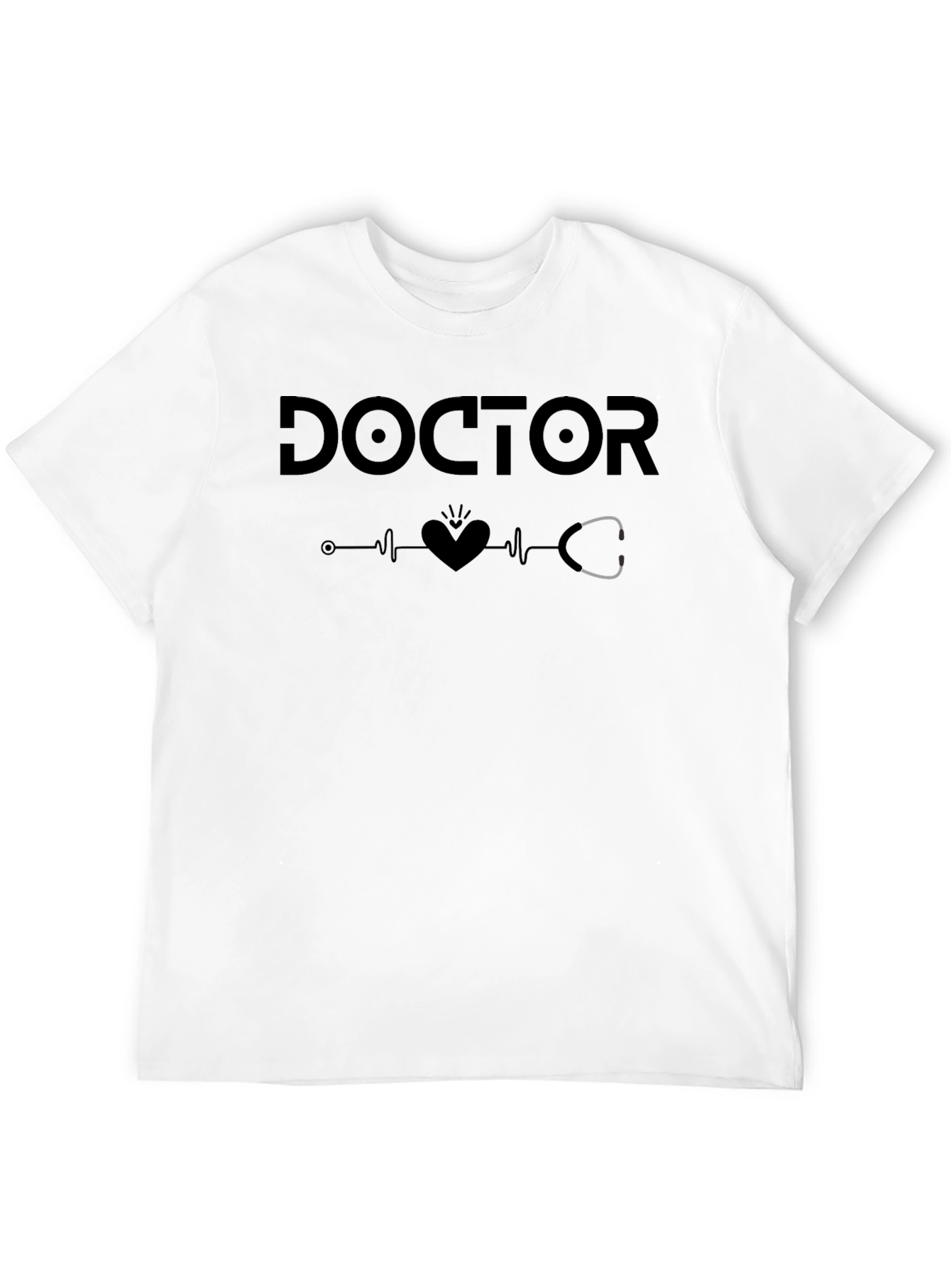 Doctor Heartbeat Stethoscope Graphic Tee