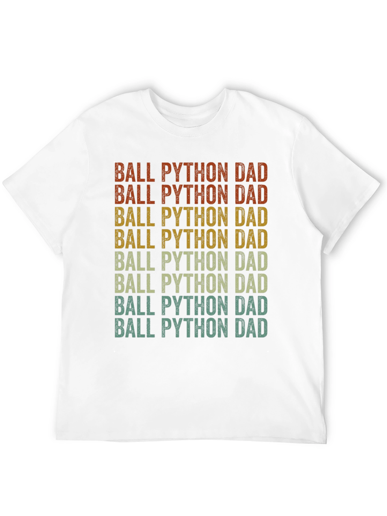Ball Python Dad T-Shirt - Retro Style
