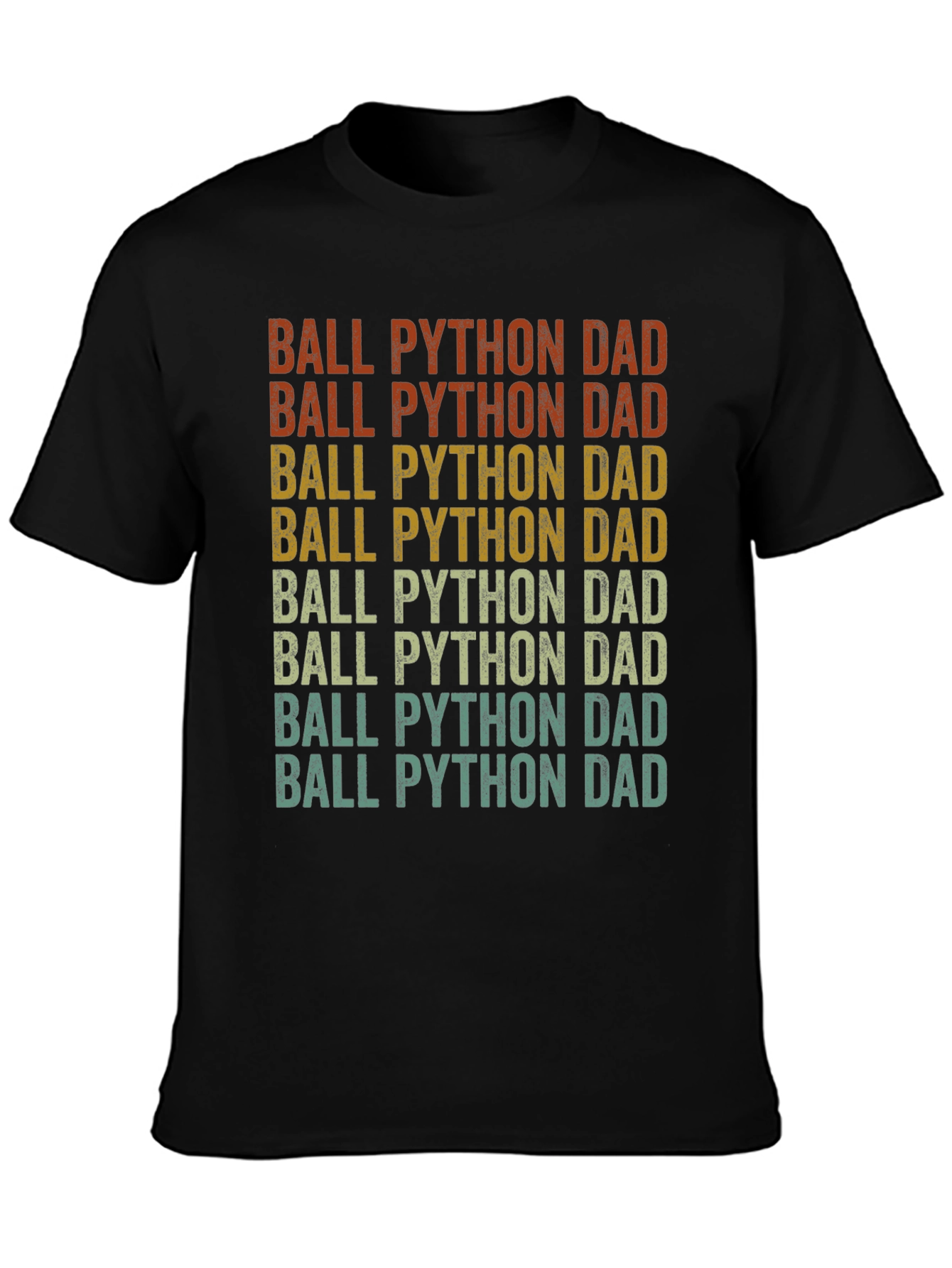 Ball Python Dad T-Shirt - Retro Style