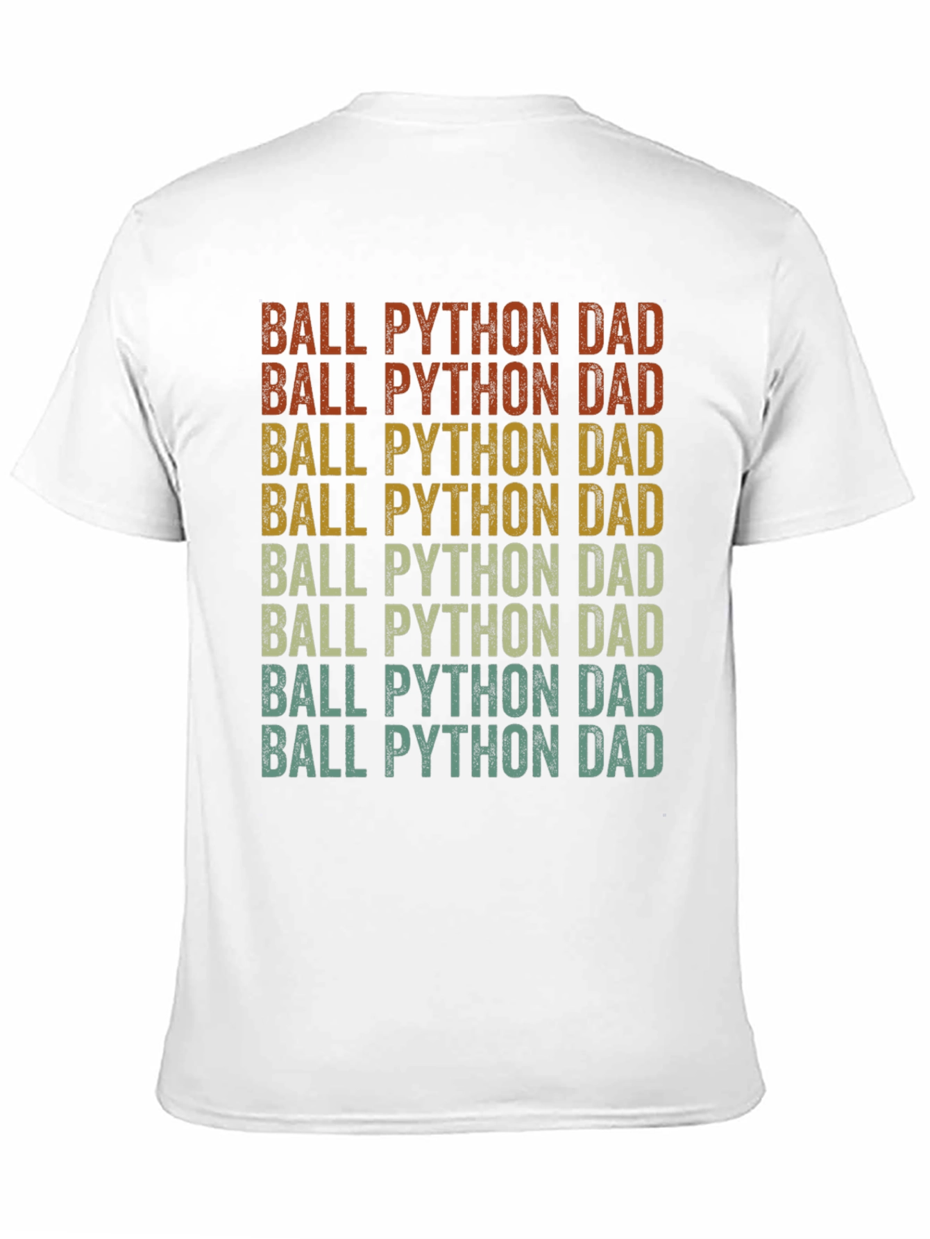 Ball Python Dad T-Shirt - Retro Style