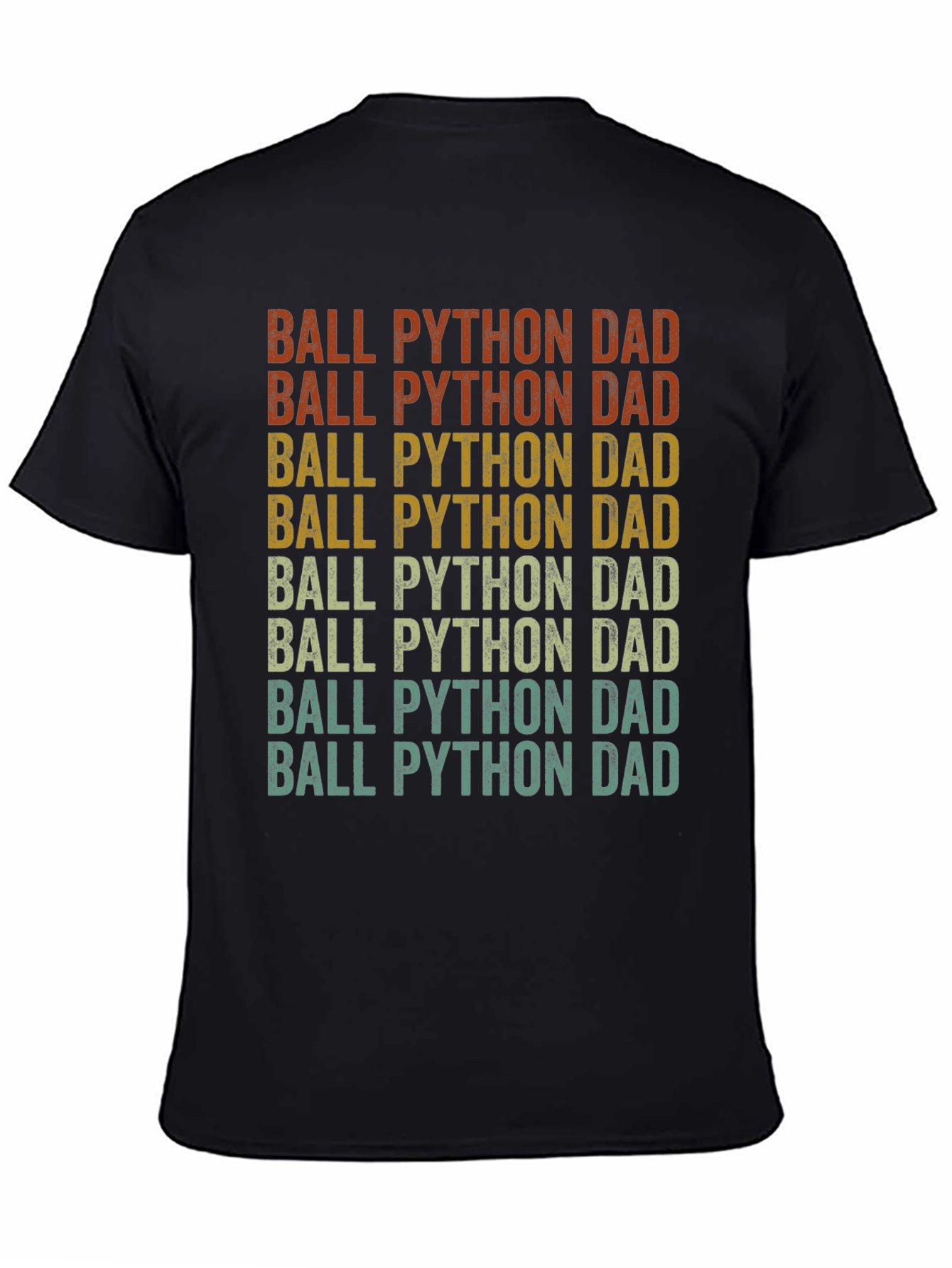 Ball Python Dad T-Shirt - Retro Style