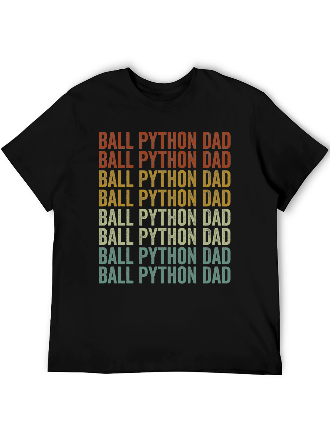 Ball Python Dad T-Shirt - Retro Style