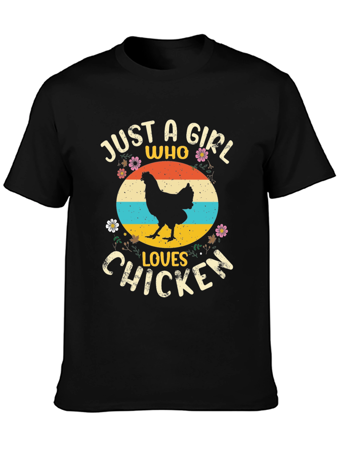 Just A Girl Who Loves Chickens Graphic Tee