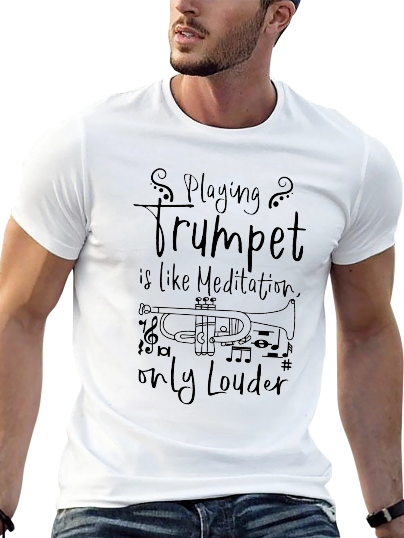 Trumpet Meditation T-Shirt - Musicians Tee