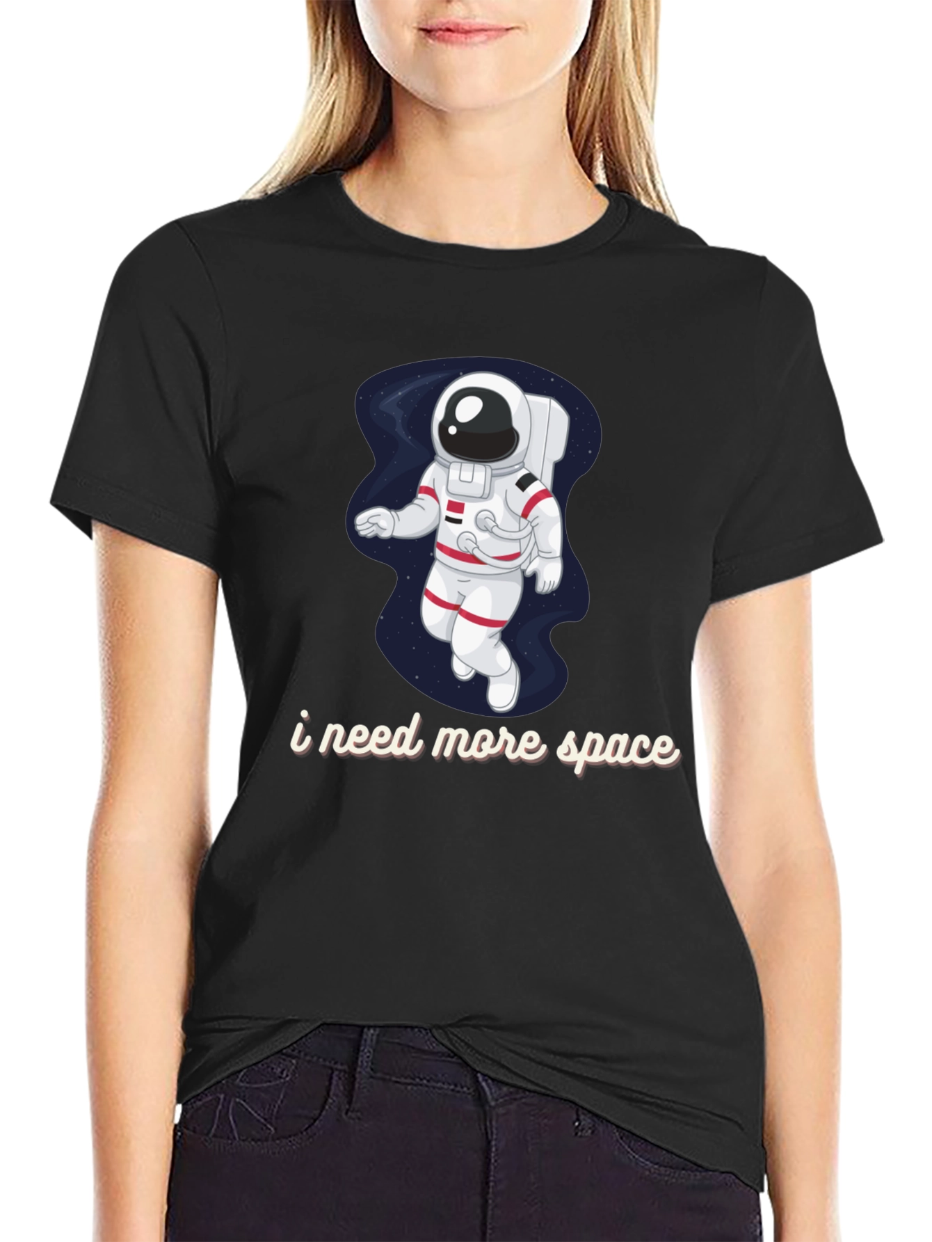 I Need More Space Astronaut Graphic T-Shirt
