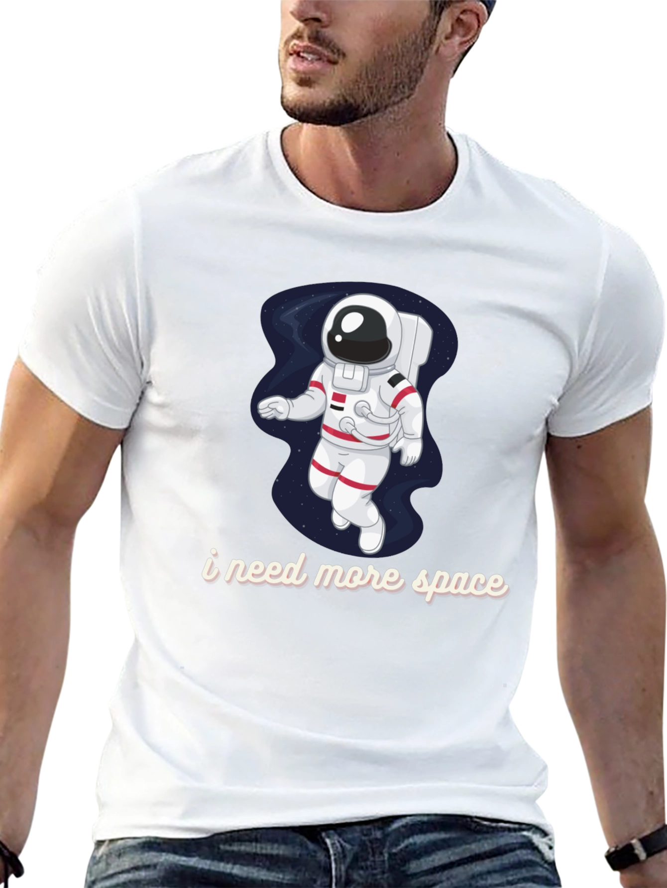 I Need More Space Astronaut Graphic T-Shirt
