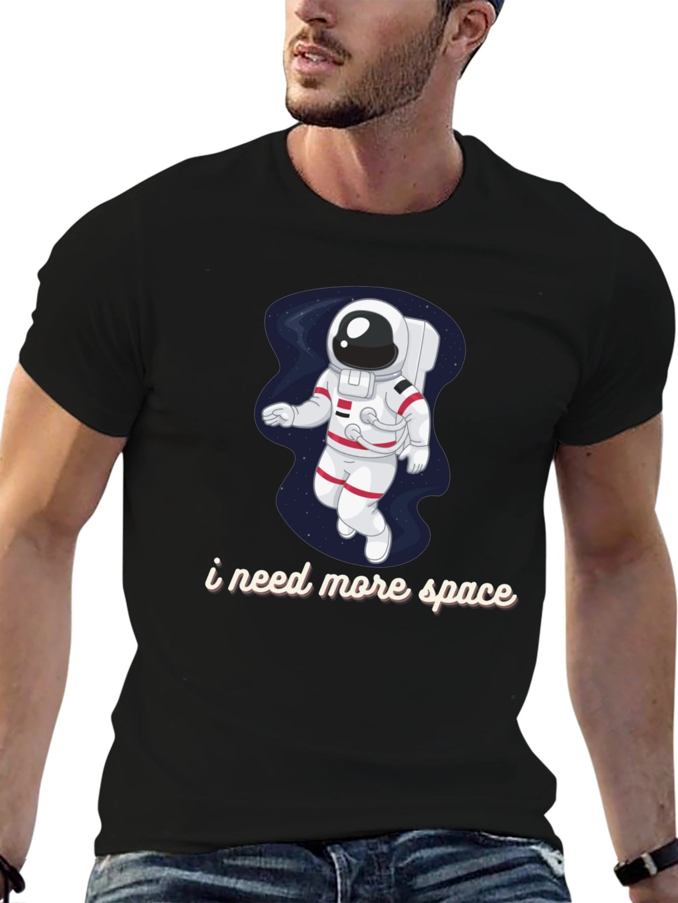 I Need More Space Astronaut Graphic T-Shirt