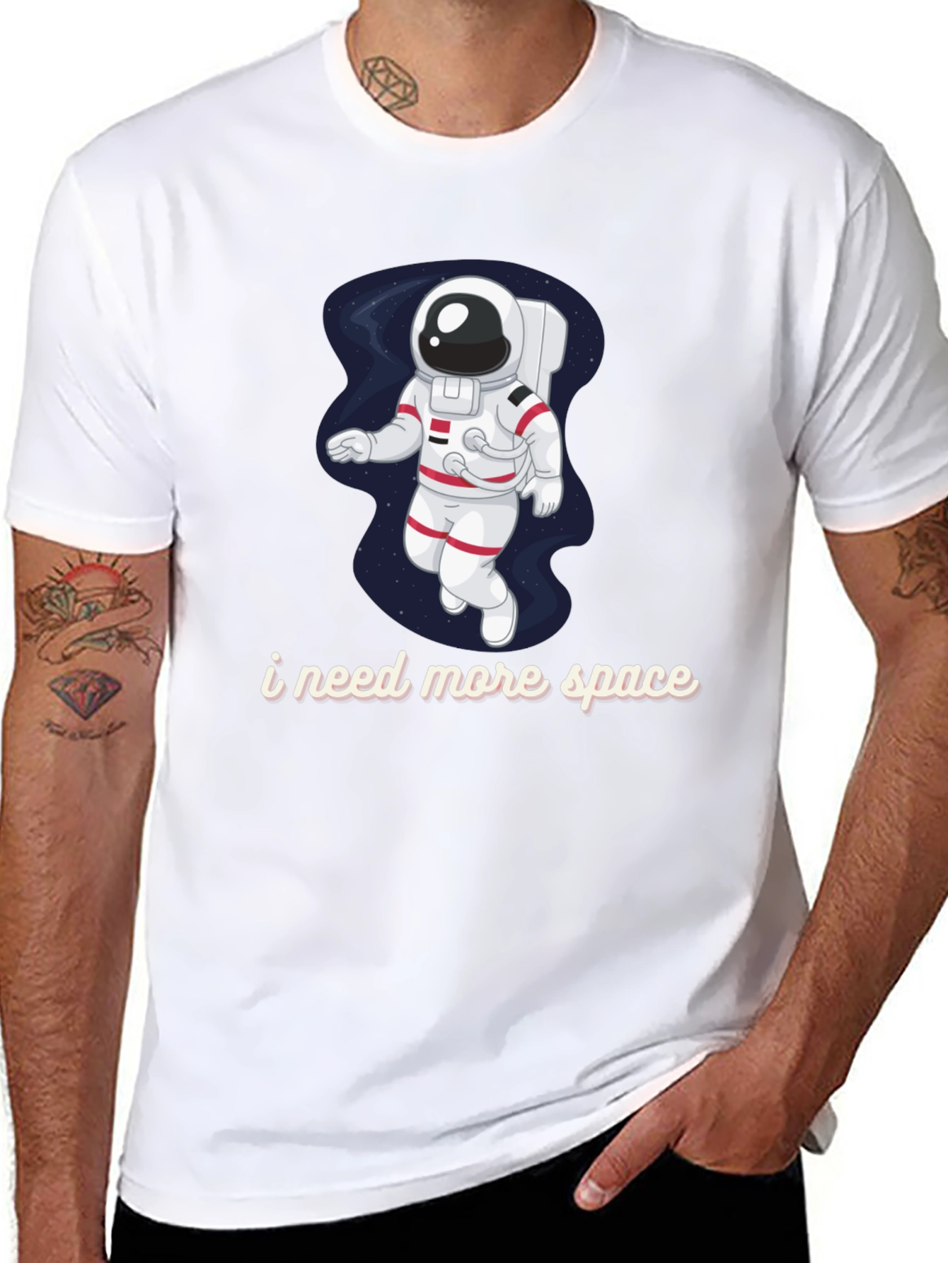 I Need More Space Astronaut Graphic T-Shirt