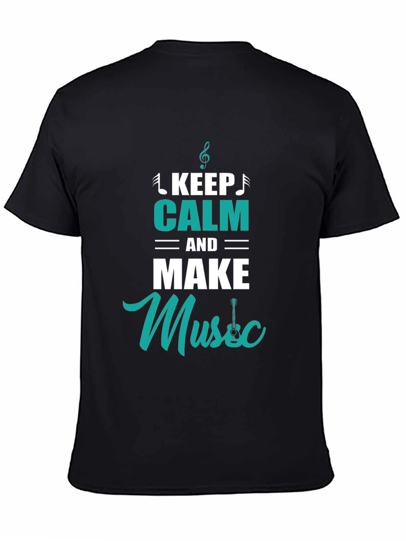Keep Calm and Make Music Black T-Shirt