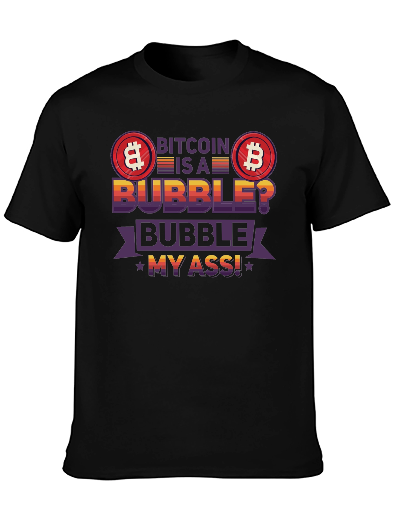 Bitcoin Bubble Graphic Tee
