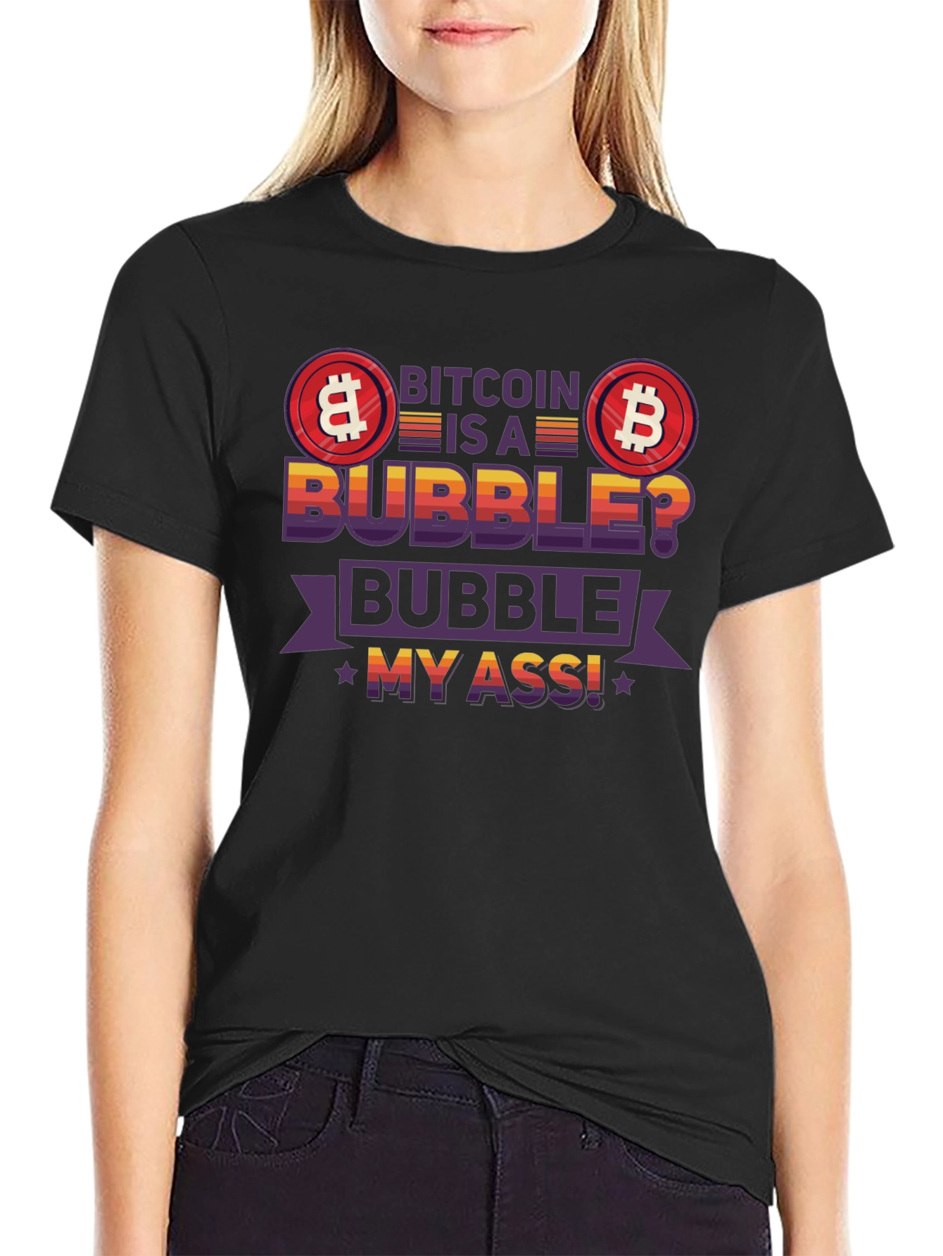Bitcoin Bubble Graphic Tee