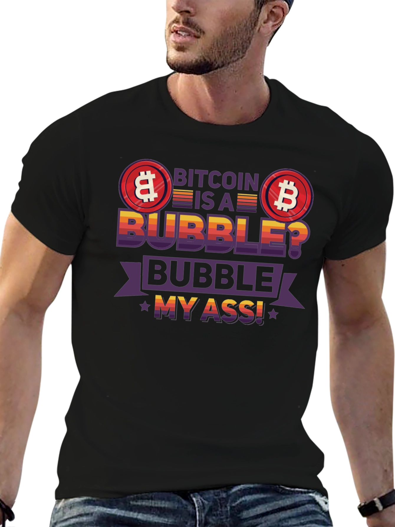 Bitcoin Bubble Graphic Tee
