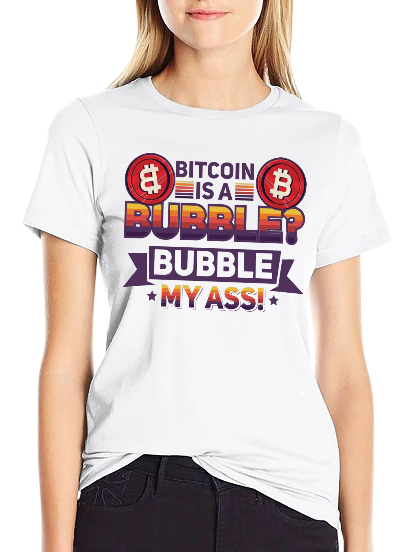 Bitcoin Bubble Graphic Tee