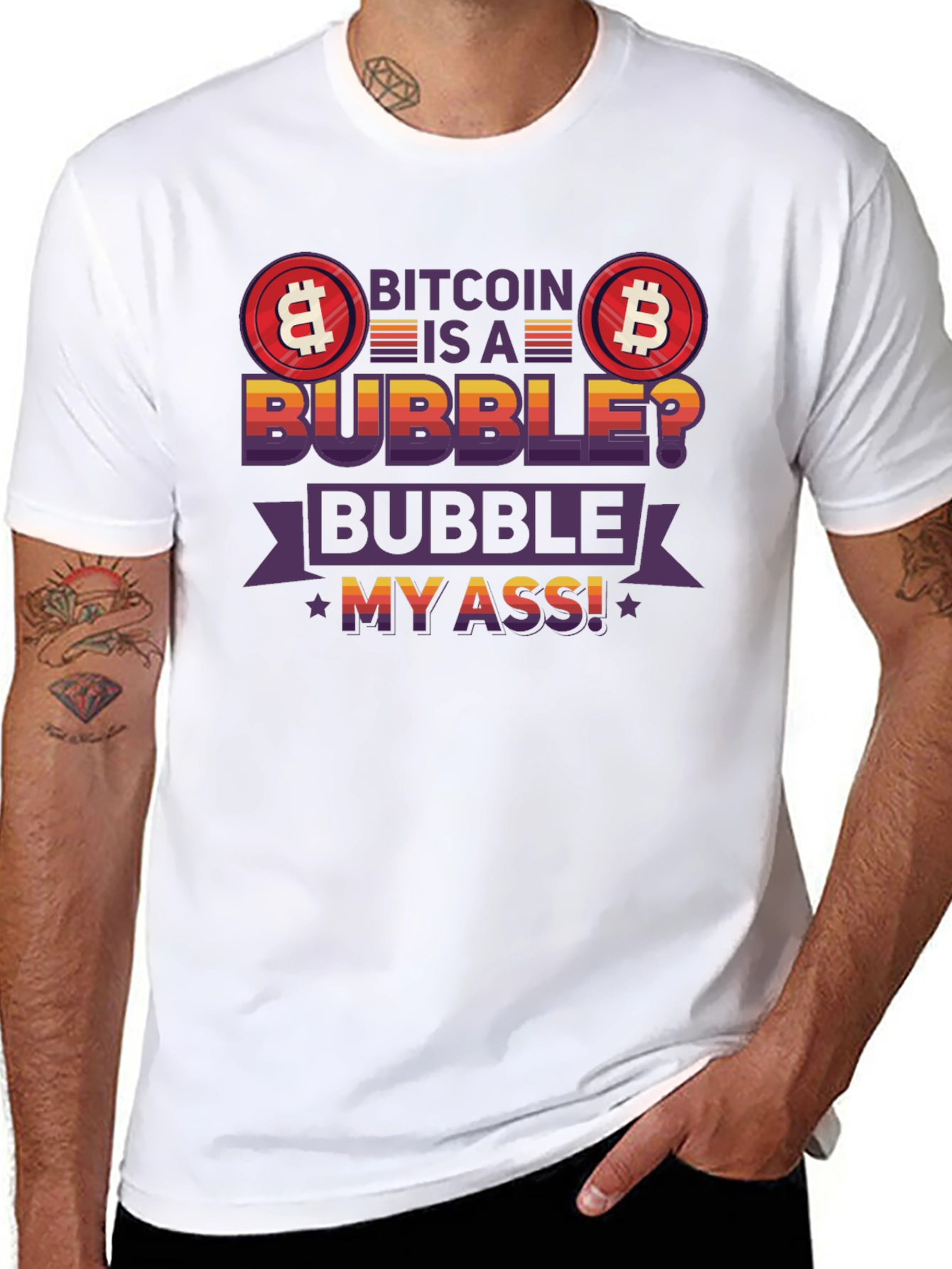 Bitcoin Bubble Graphic Tee