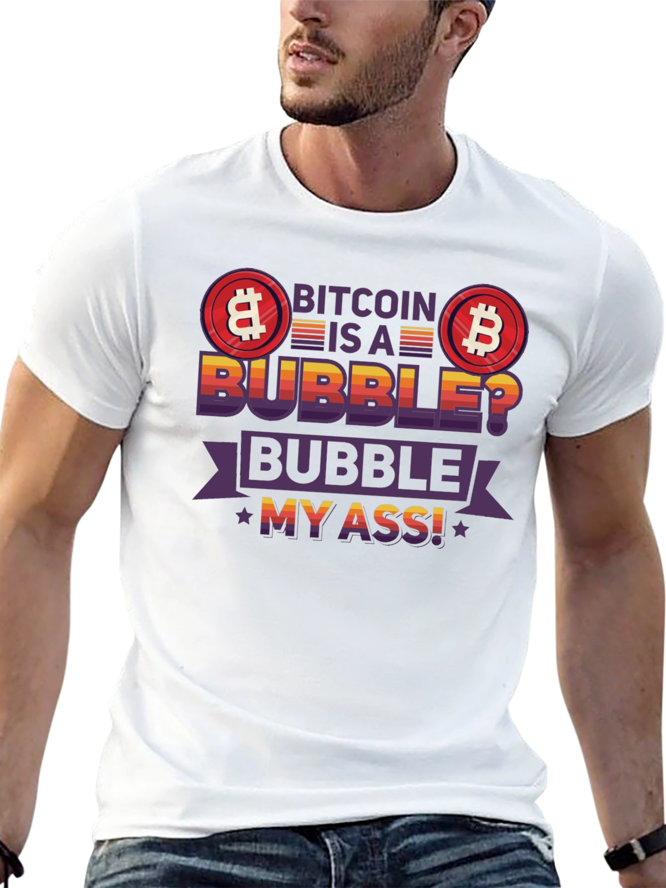 Bitcoin Bubble Graphic Tee