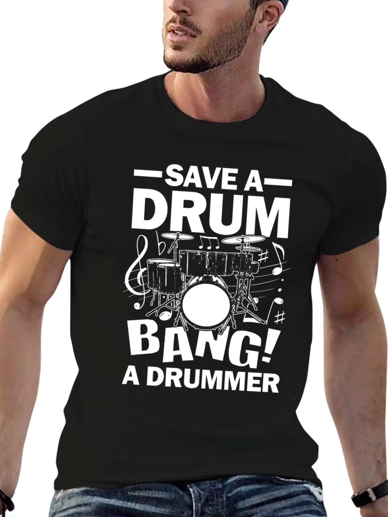 Save a Drum Bang a Drummer T-Shirt