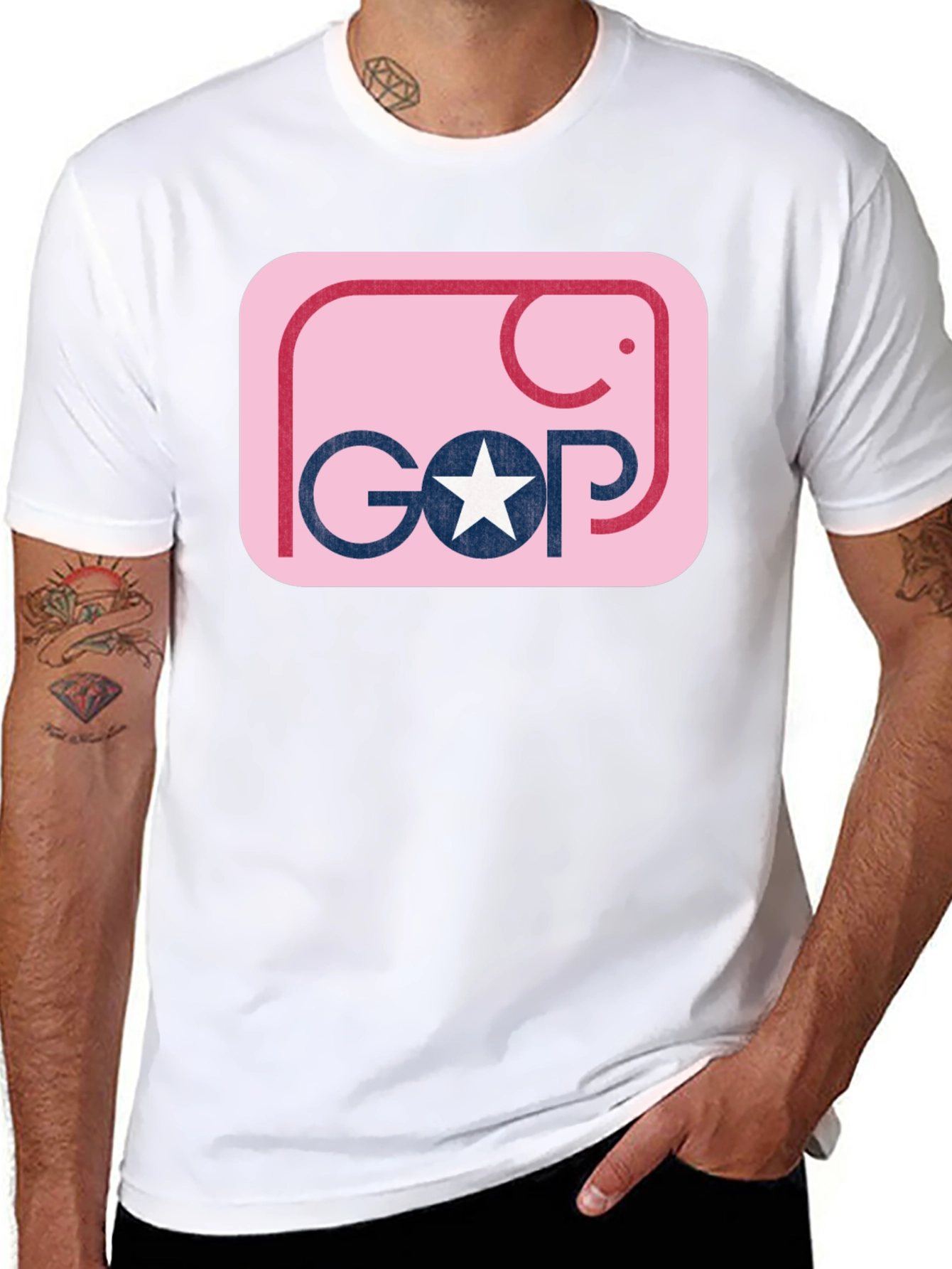 GOP Elephant Graphic T-Shirt - Political Tee