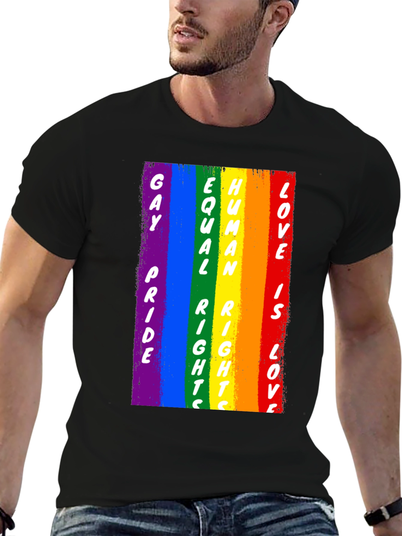 Gay Pride Human Rights Love Rainbow T-Shirt