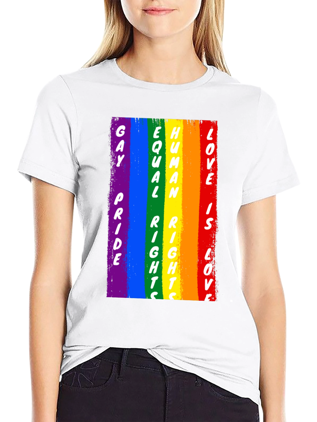 Gay Pride Human Rights Love Rainbow T-Shirt