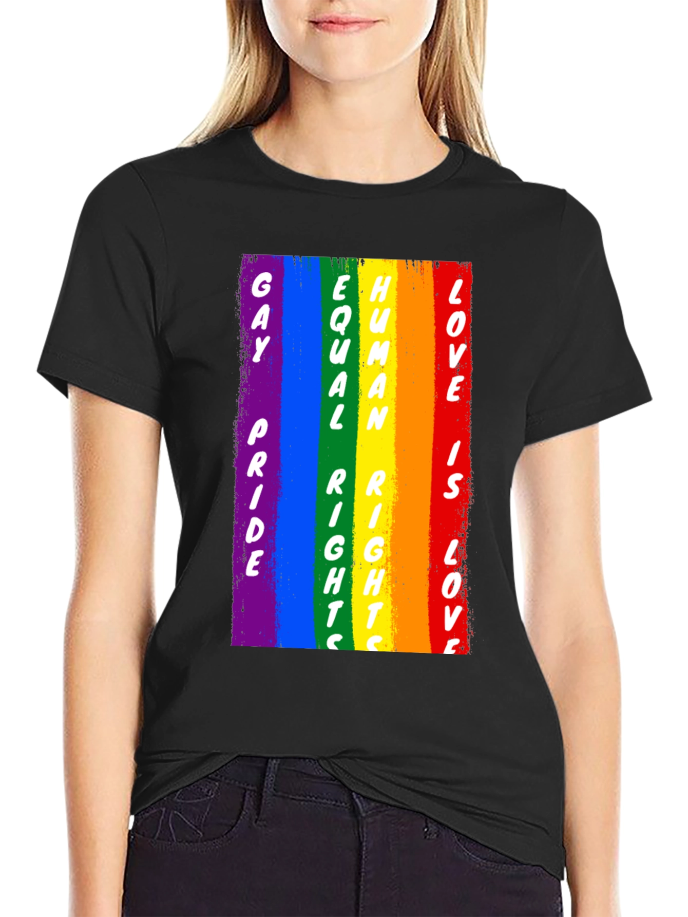 Gay Pride Human Rights Love Rainbow T-Shirt